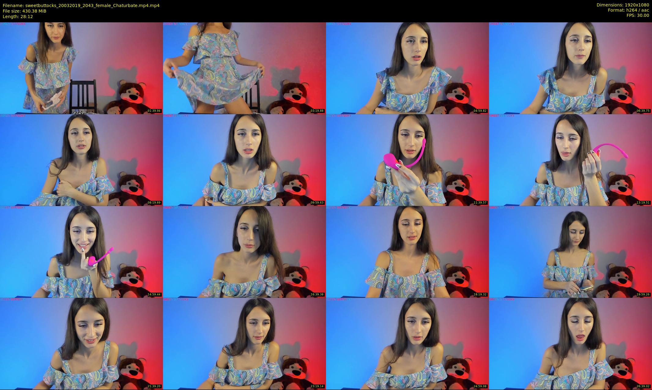 sweetbuttocks — 29 minute Chaturbate female cam show recording, 1080p, Mar 20, 2019