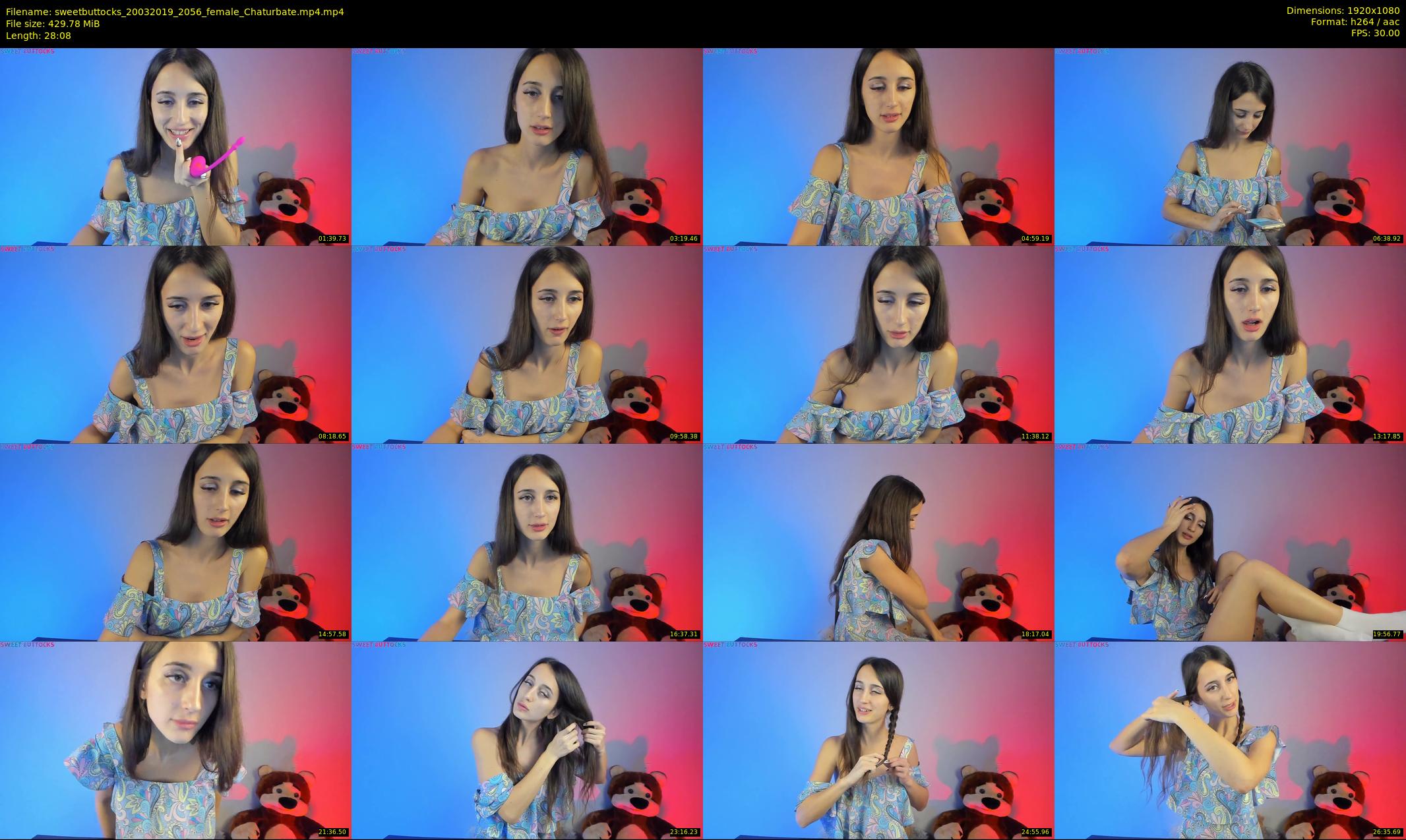 sweetbuttocks — 29 minute Chaturbate female cam show recording, 1080p, Mar 20, 2019