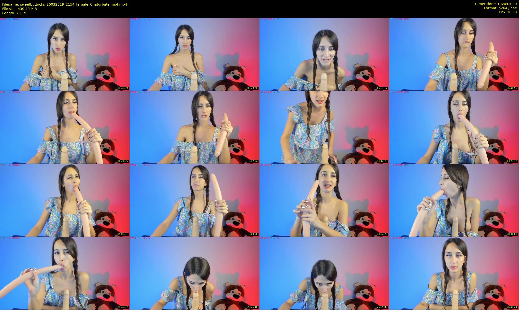 sweetbuttocks — 29 minute Chaturbate female cam show recording, 1080p, Mar 20, 2019