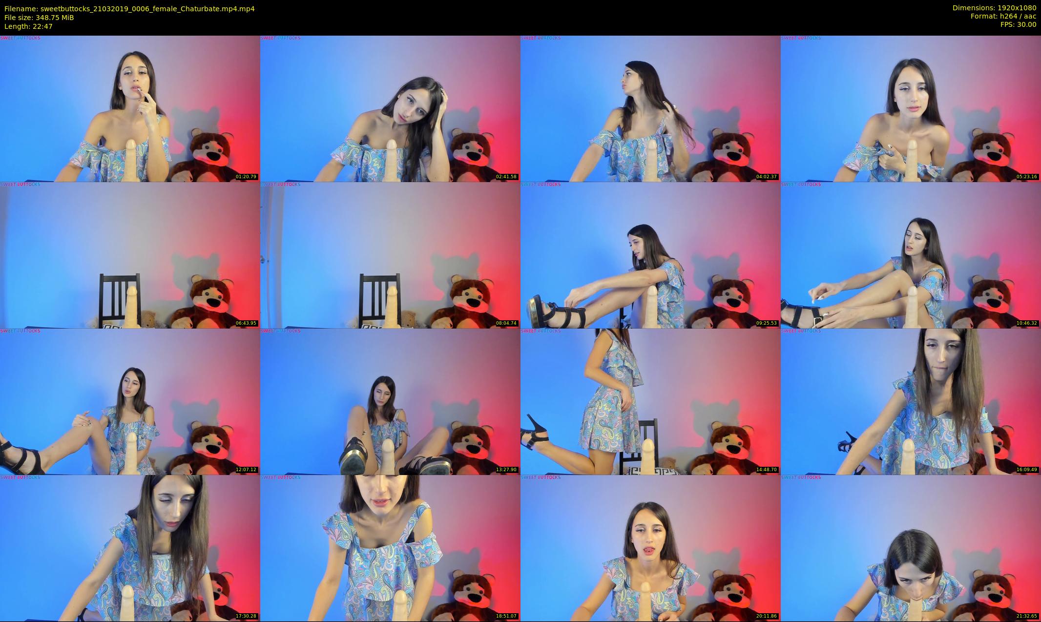 sweetbuttocks — 23 minute Chaturbate female cam show recording, 1080p, Mar 21, 2019