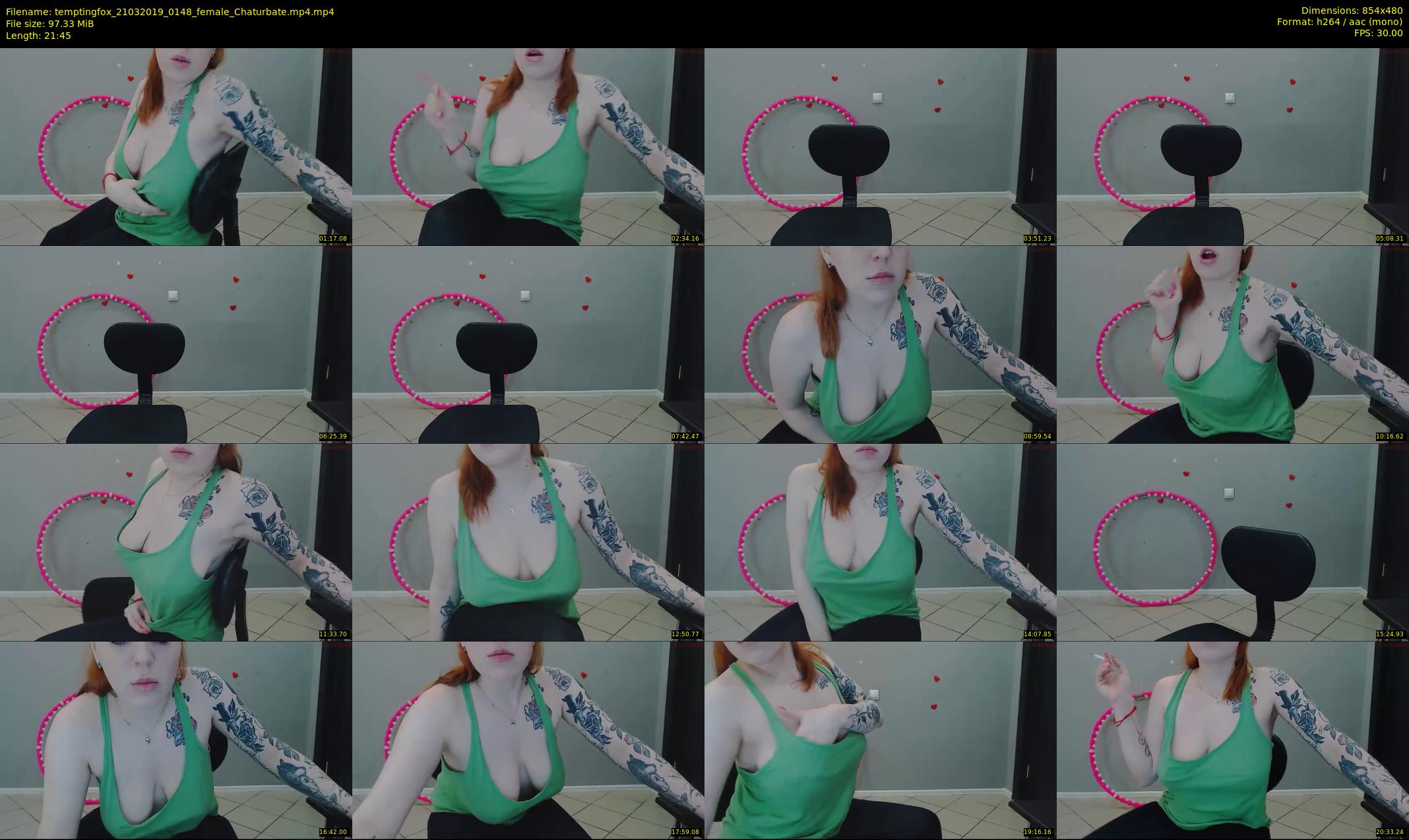 temptingfox — 22 minute Chaturbate female cam show recording, 480p, Mar 21, 2019