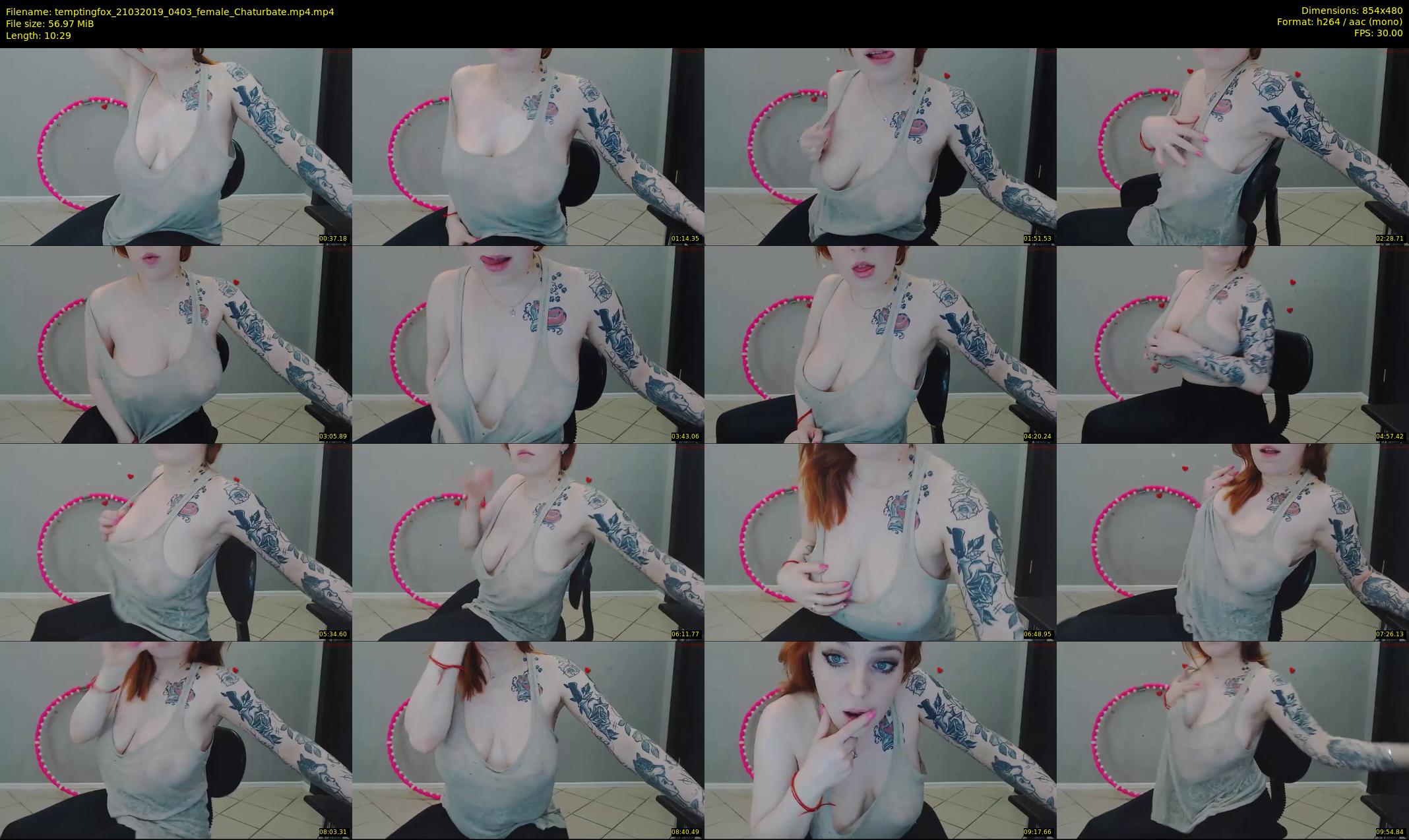 temptingfox — 11 minute Chaturbate female cam show recording, 480p, Mar 21, 2019