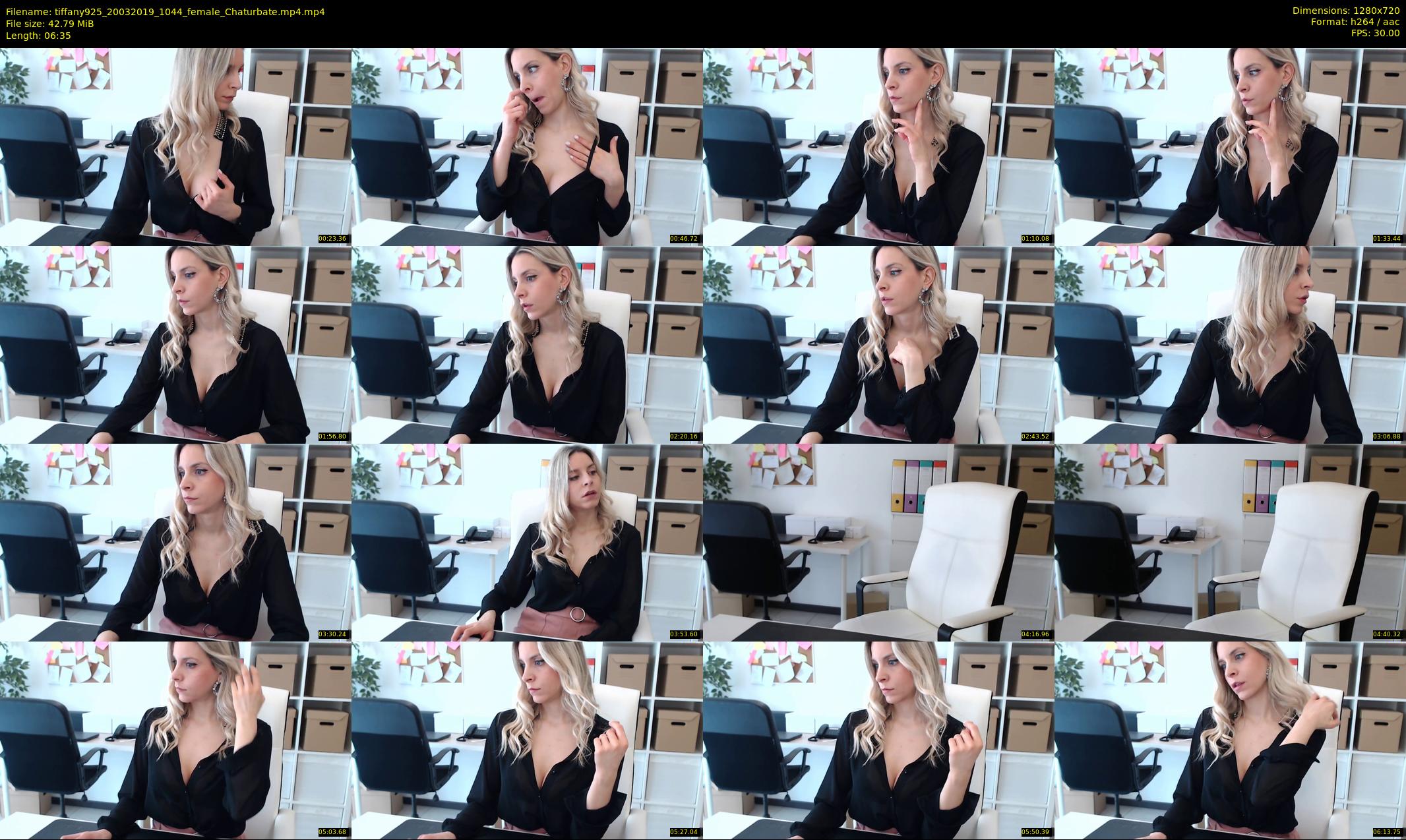 tiffany925 — 7 minute Chaturbate female cam show recording, 720p, Mar 20, 2019