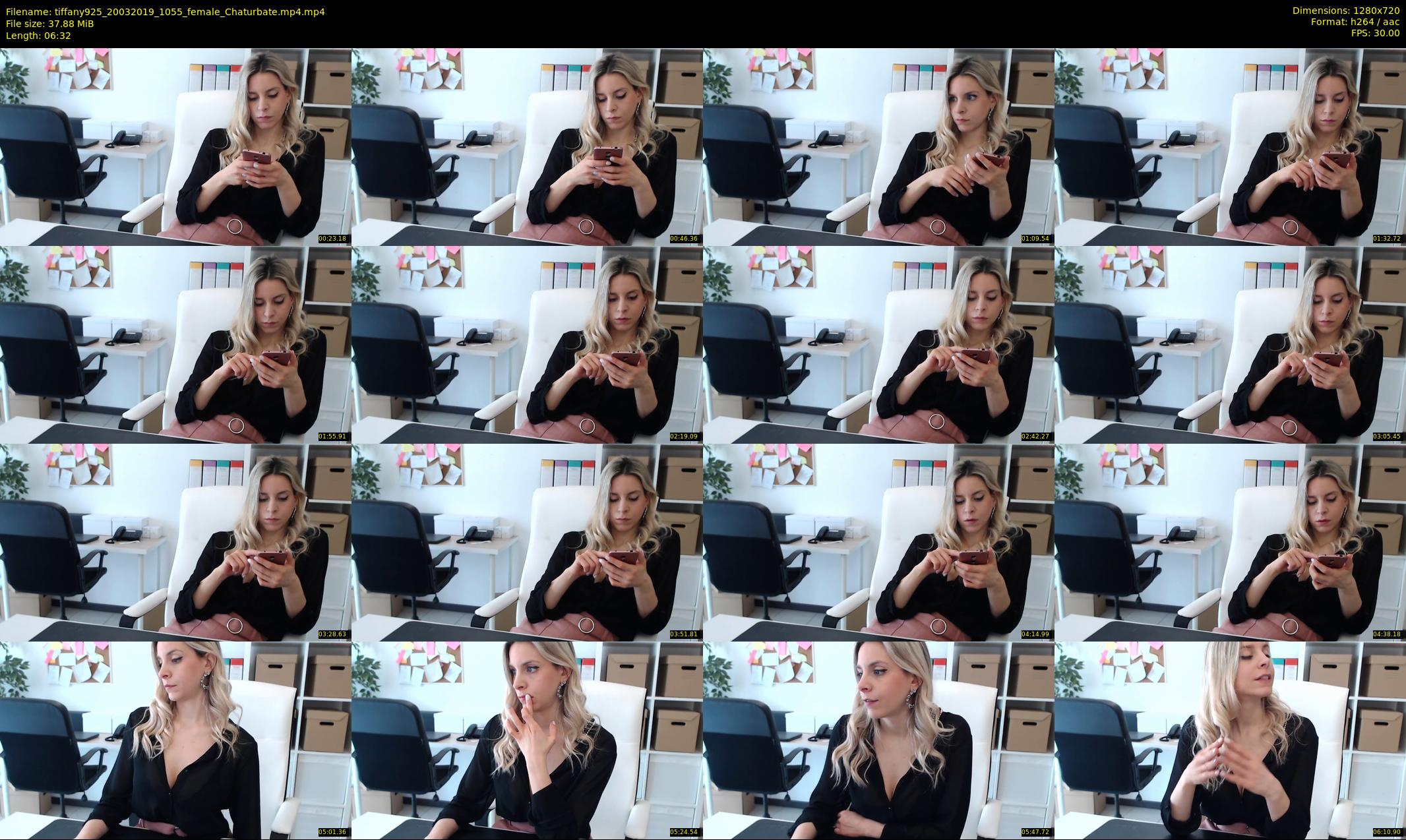 tiffany925 — 7 minute Chaturbate female cam show recording, 720p, Mar 20, 2019