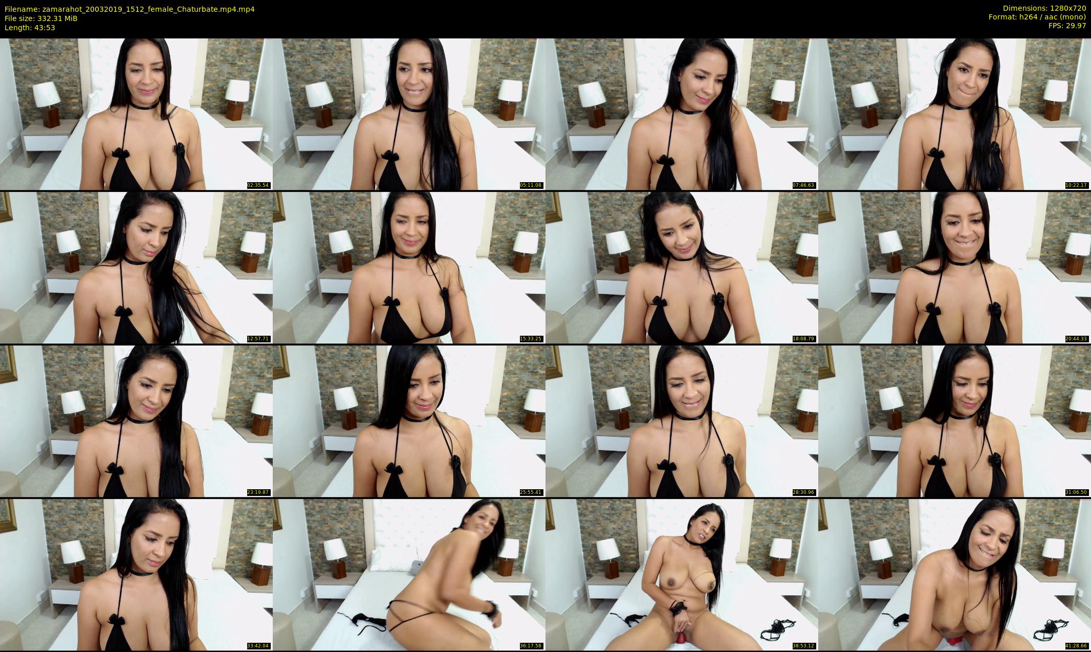 zamarahot — 44 minute Chaturbate female cam show recording, 720p, Mar 20, 2019