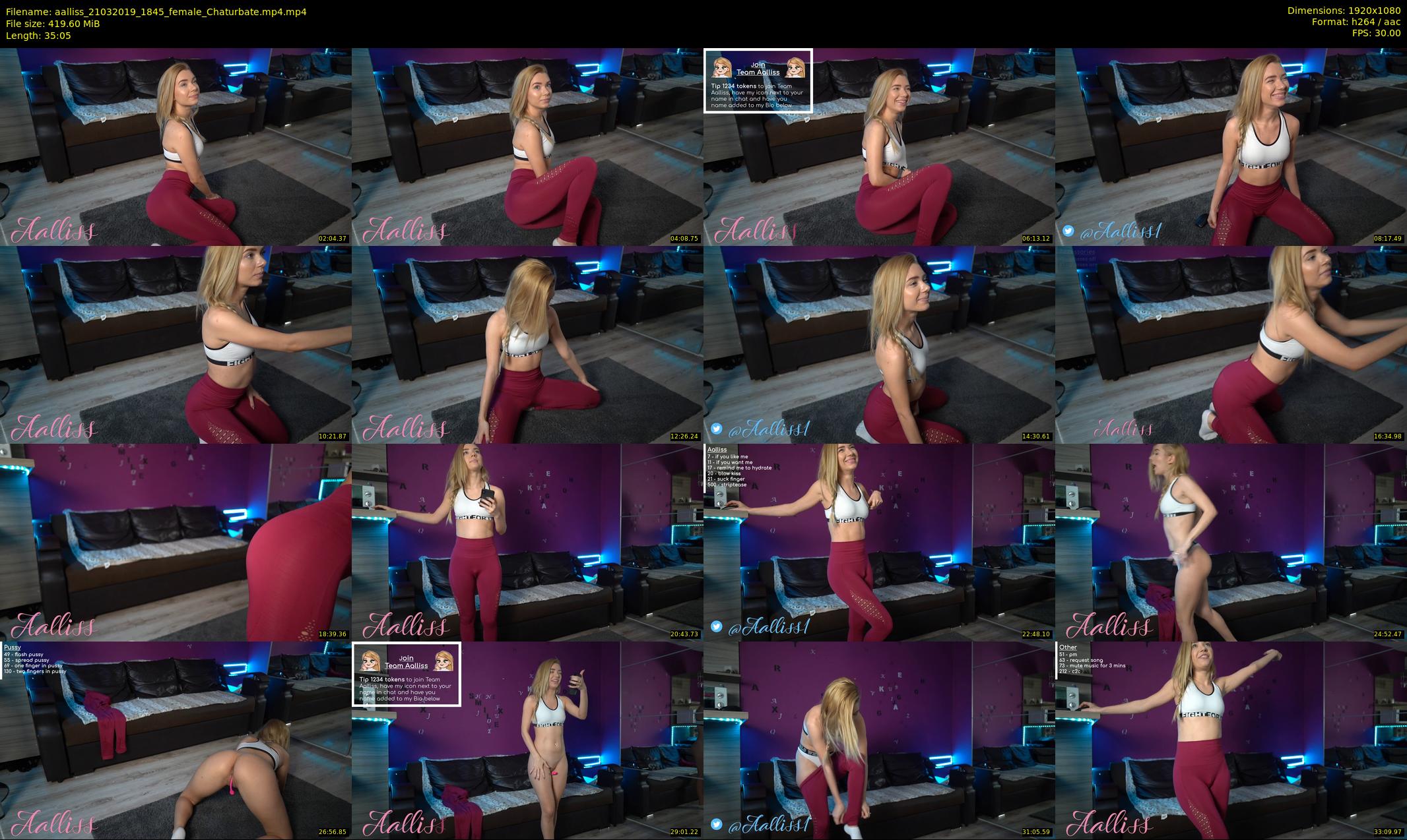 aalliss — 36 minute Chaturbate female cam show recording, 1080p, Mar 21, 2019