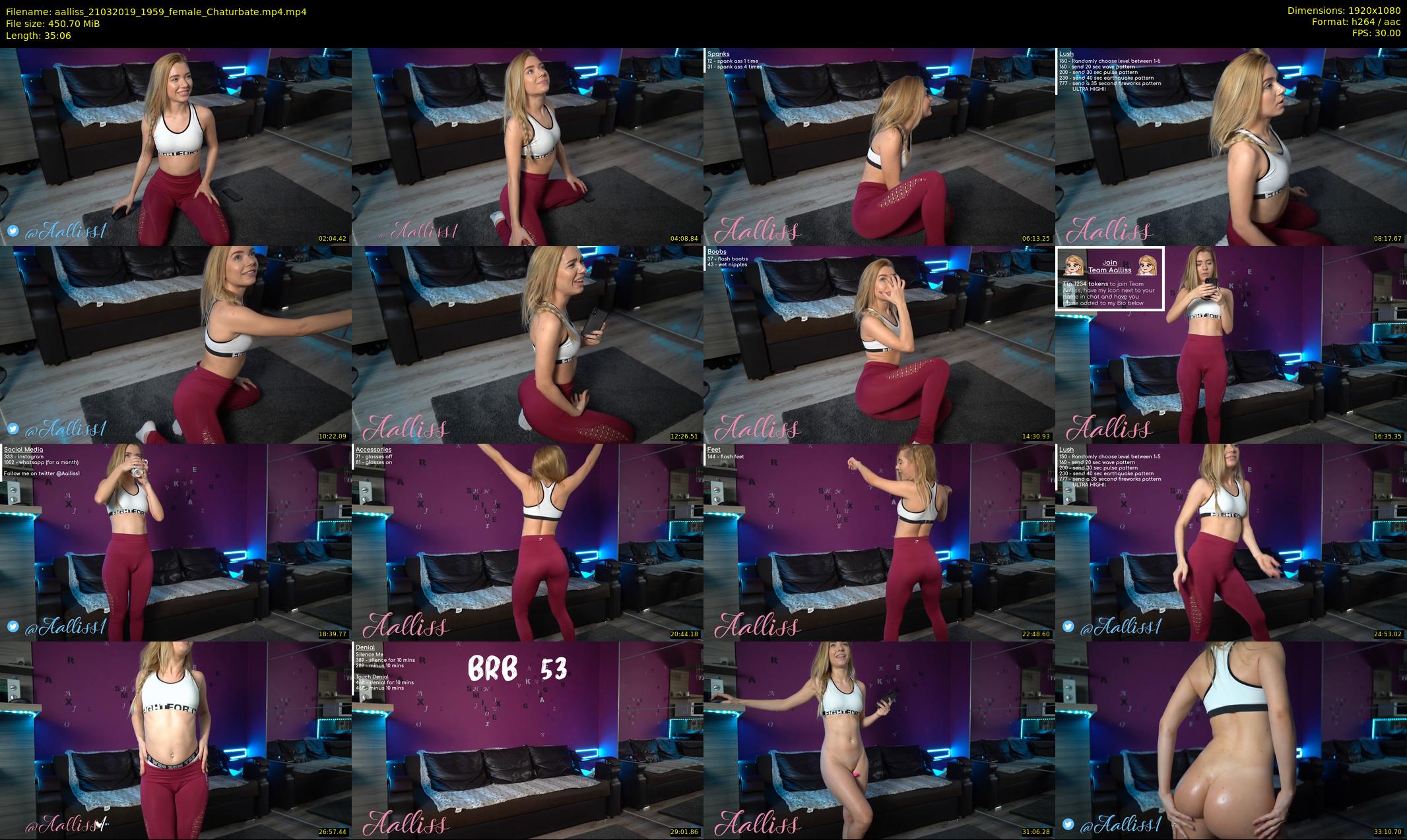 aalliss — 36 minute Chaturbate female cam show recording, 1080p, Mar 21, 2019
