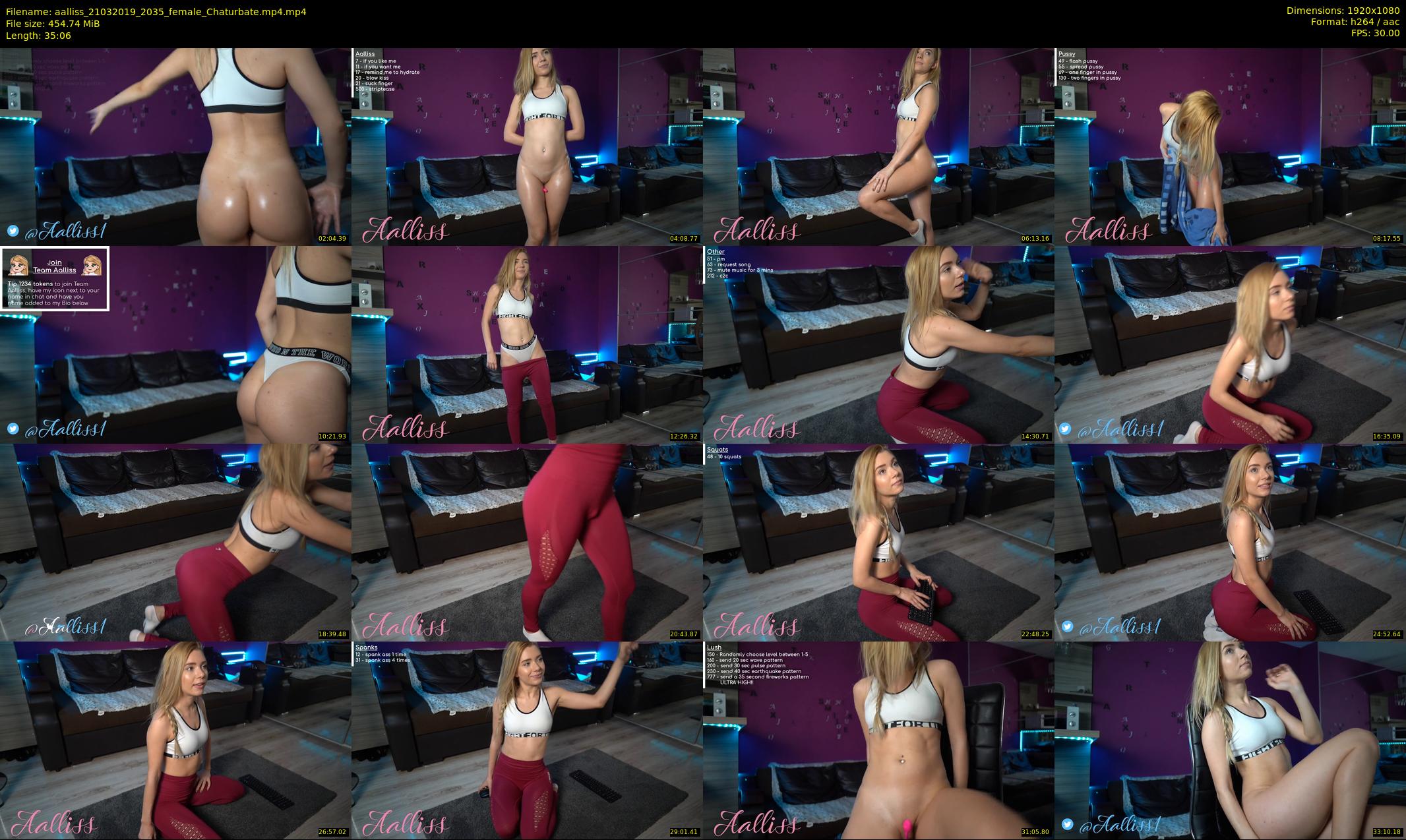 aalliss — 36 minute Chaturbate female cam show recording, 1080p, Mar 21, 2019