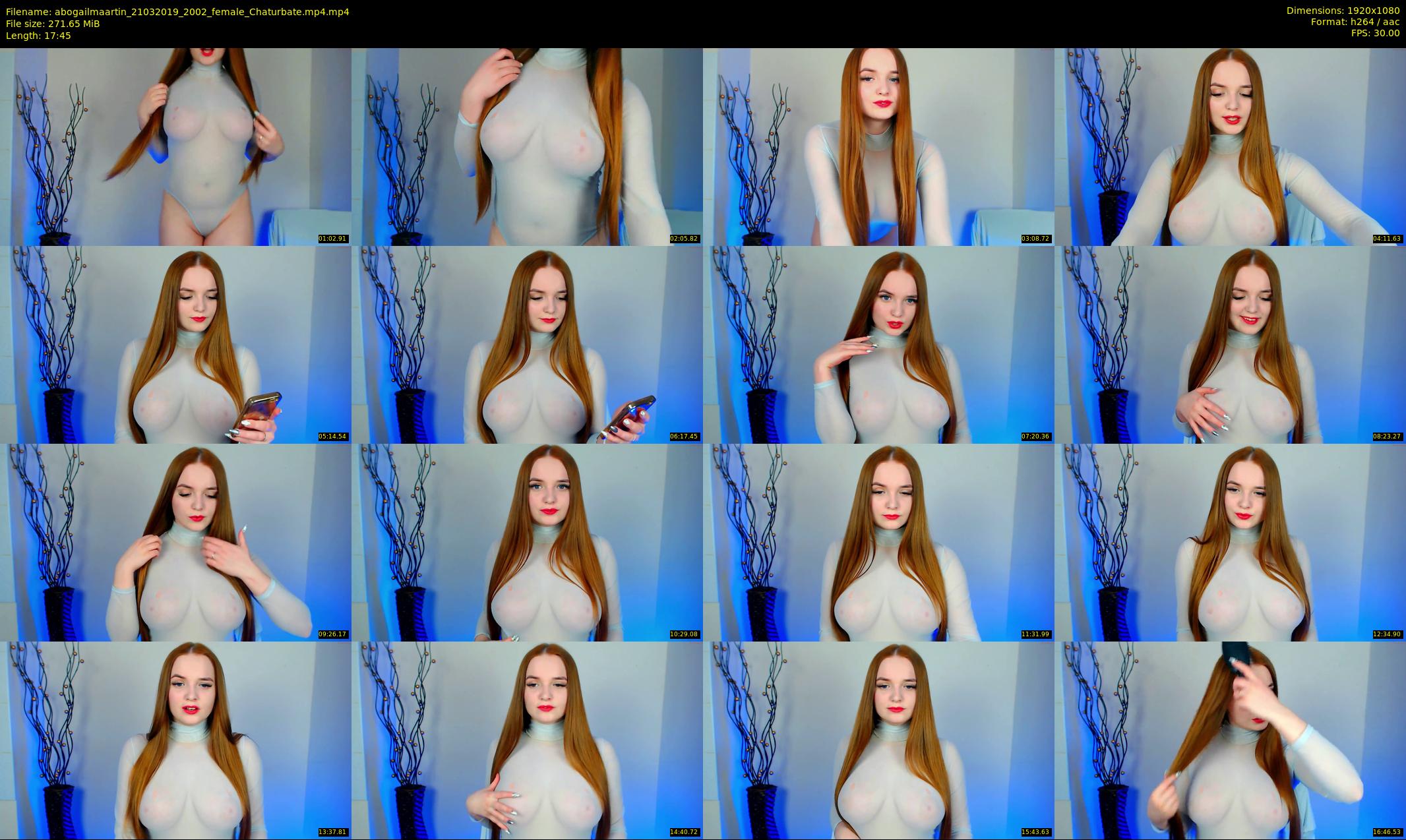 abogailmaartin — 18 minute Chaturbate female cam show recording, 1080p, Mar 21, 2019