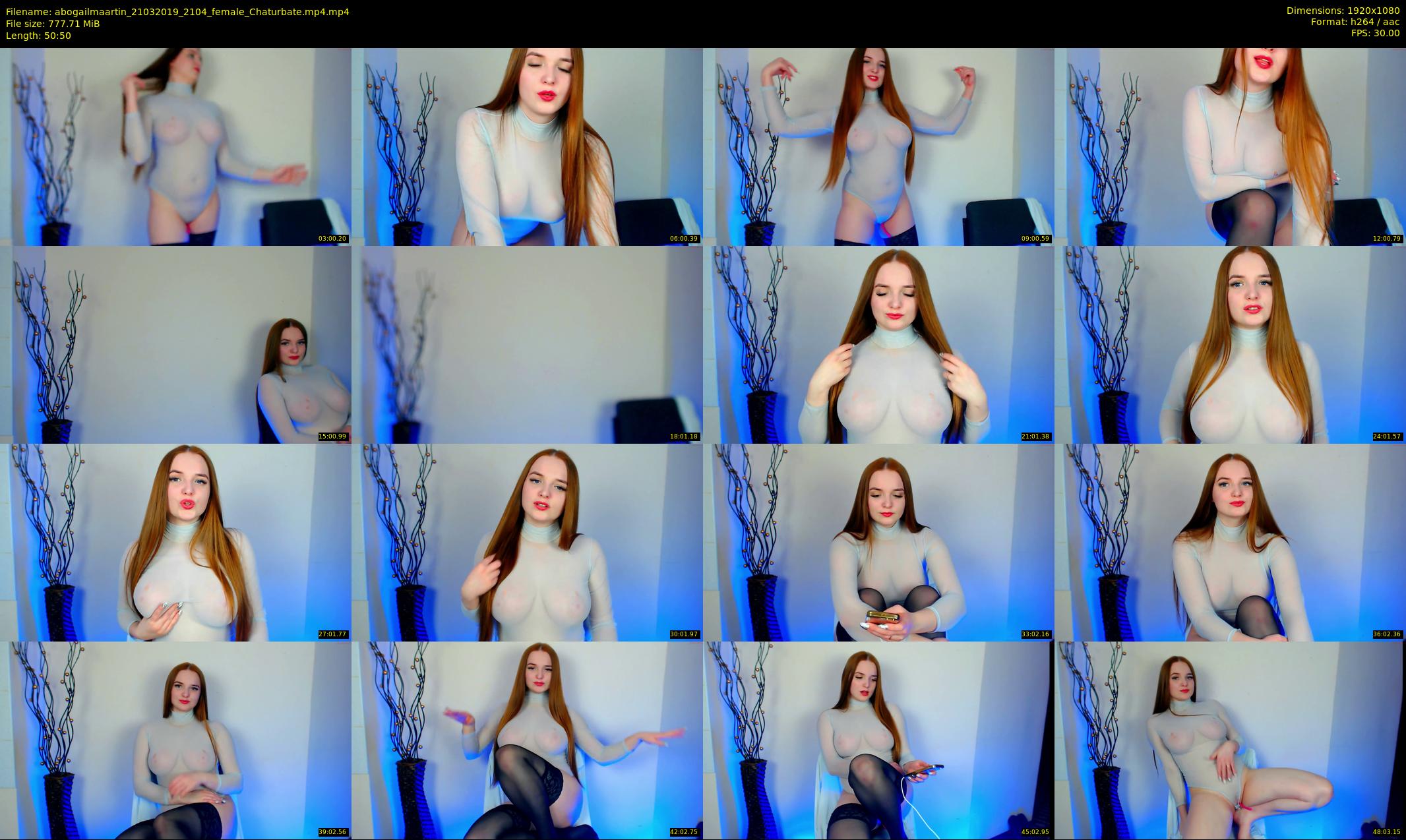 abogailmaartin — 51 minute Chaturbate female cam show recording, 1080p, Mar 21, 2019