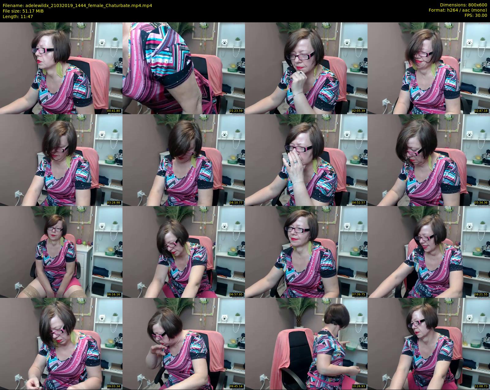 adelewildx — 12 minute Chaturbate female cam show recording, 480p, Mar 21, 2019