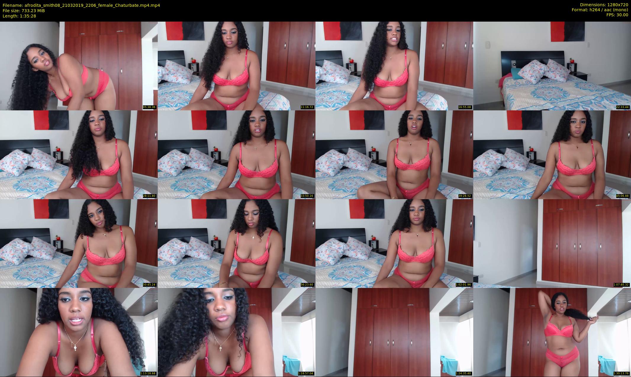 afrodita_smith08 — 96 minute Chaturbate female cam show recording, 720p, Mar 21, 2019