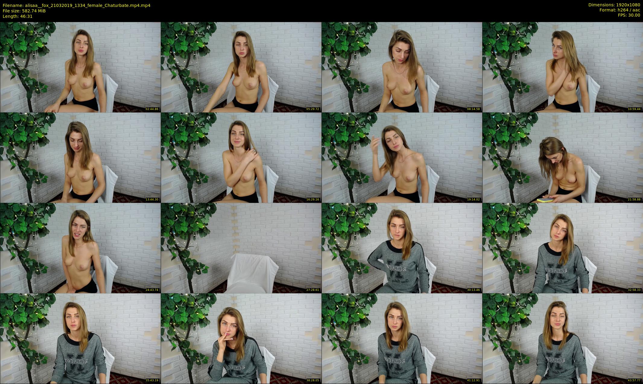 alisaa__fox — 47 minute Chaturbate female cam show recording, 1080p, Mar 21, 2019