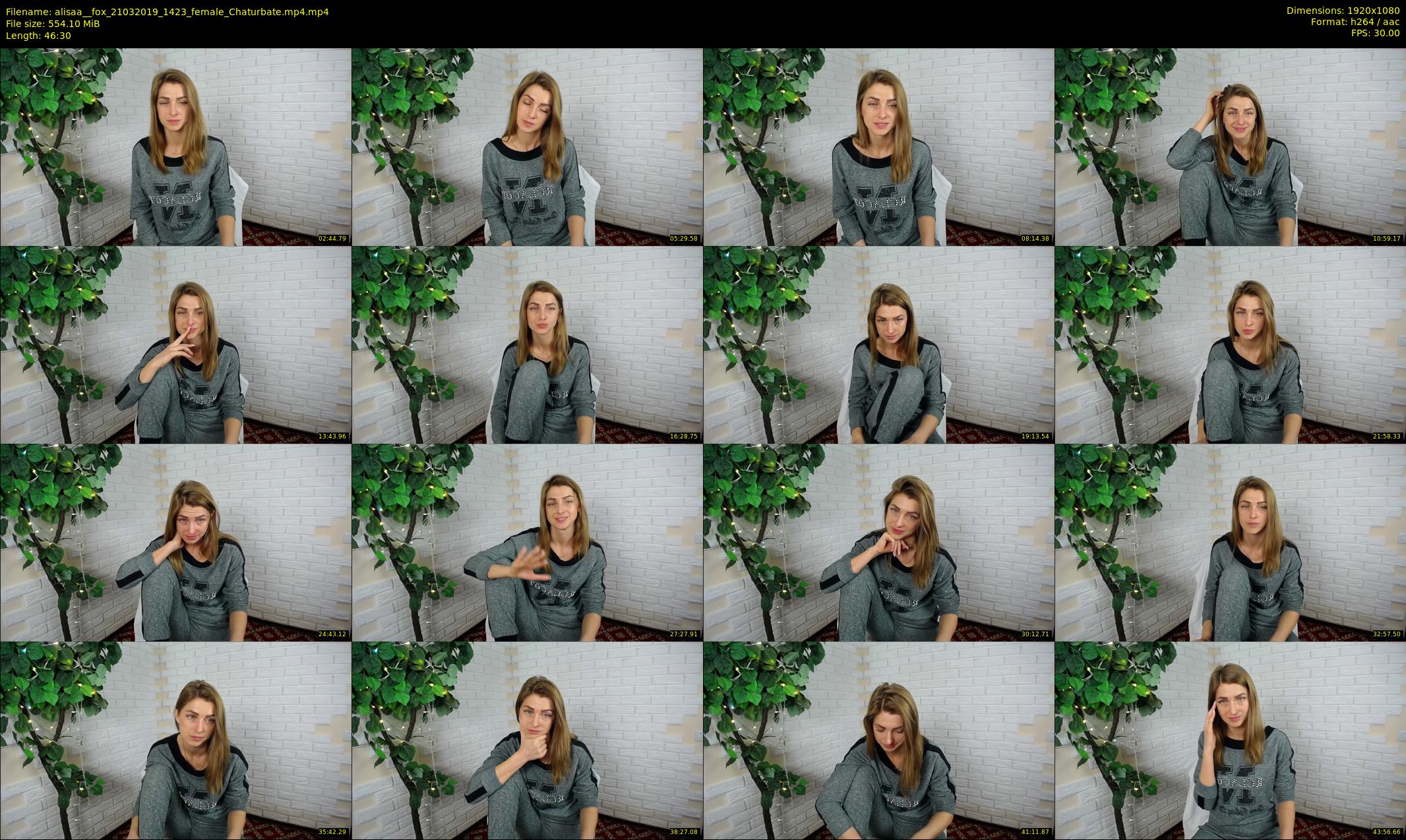 alisaa__fox — 47 minute Chaturbate female cam show recording, 1080p, Mar 21, 2019