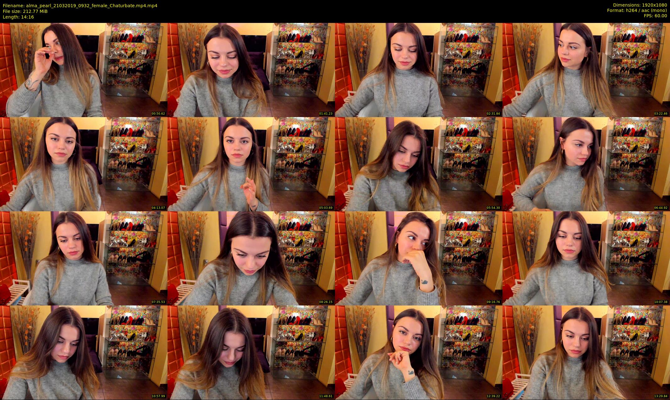 alma_pearl — 15 minute Chaturbate female cam show recording, 1080p, Mar 21, 2019
