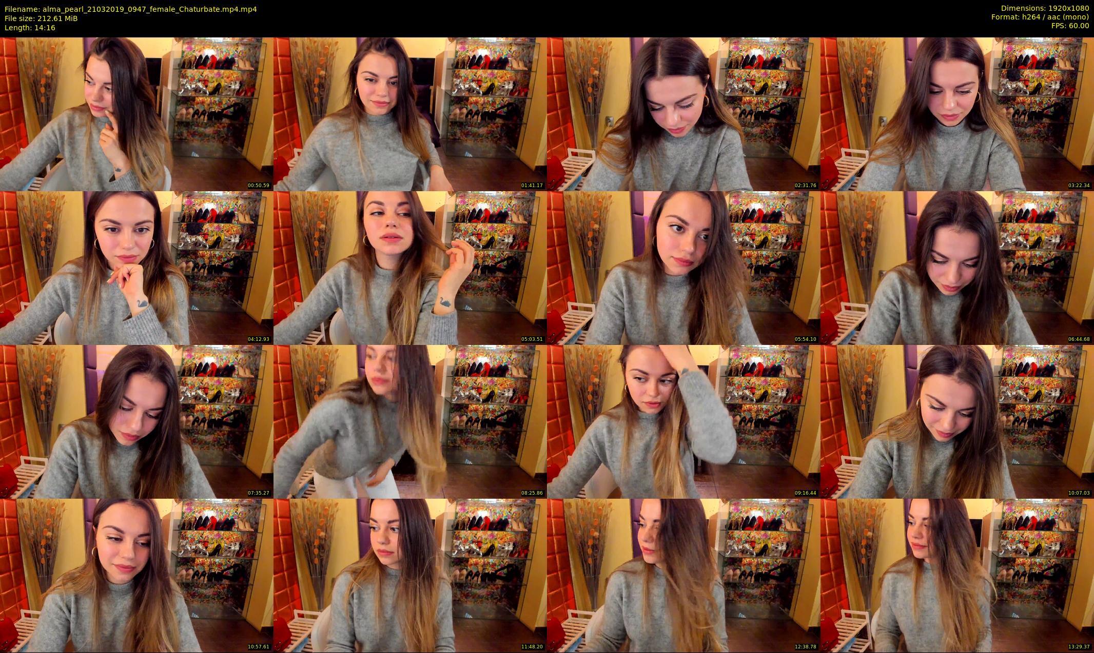 alma_pearl — 15 minute Chaturbate female cam show recording, 1080p, Mar 21, 2019