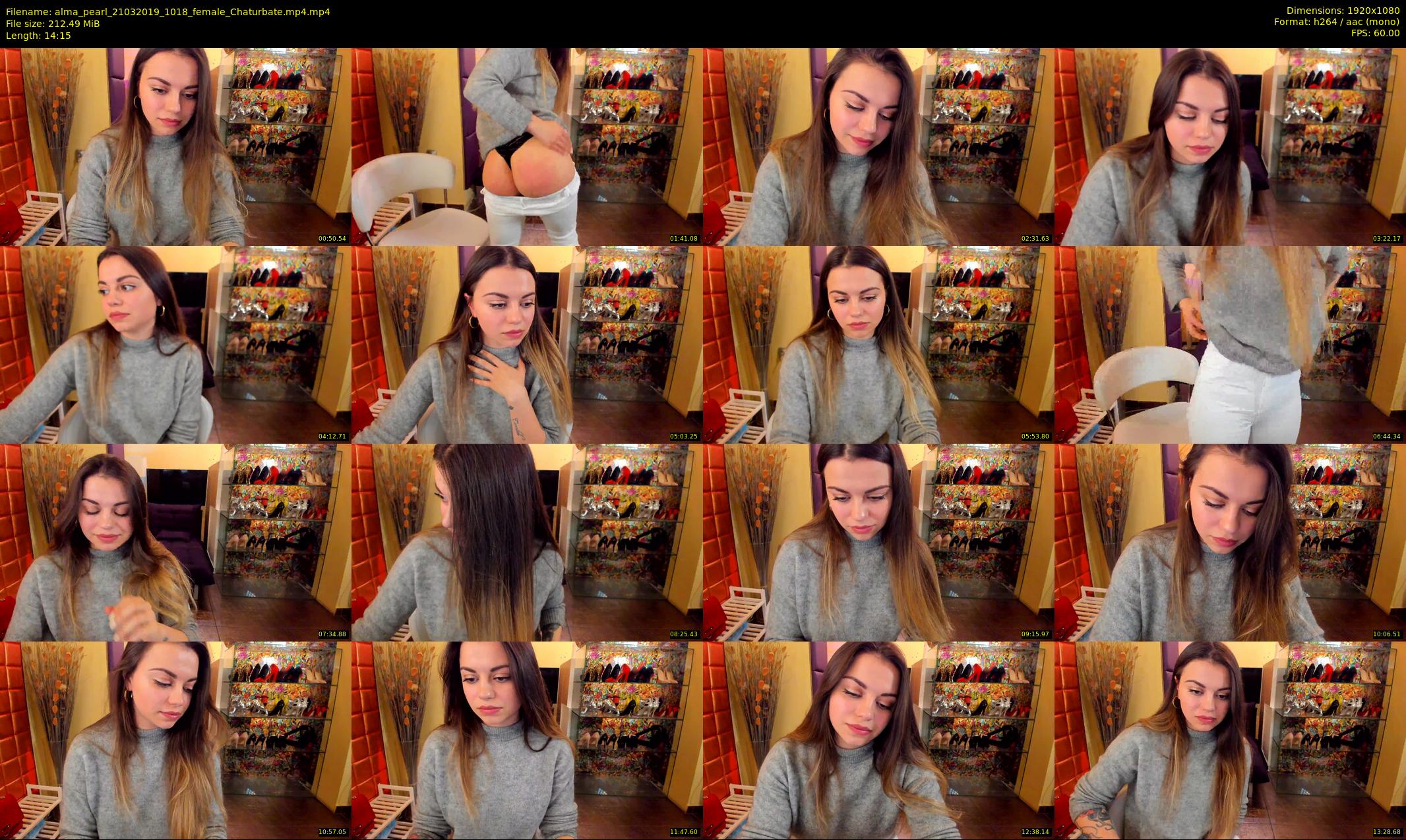 alma_pearl — 15 minute Chaturbate female cam show recording, 1080p, Mar 21, 2019