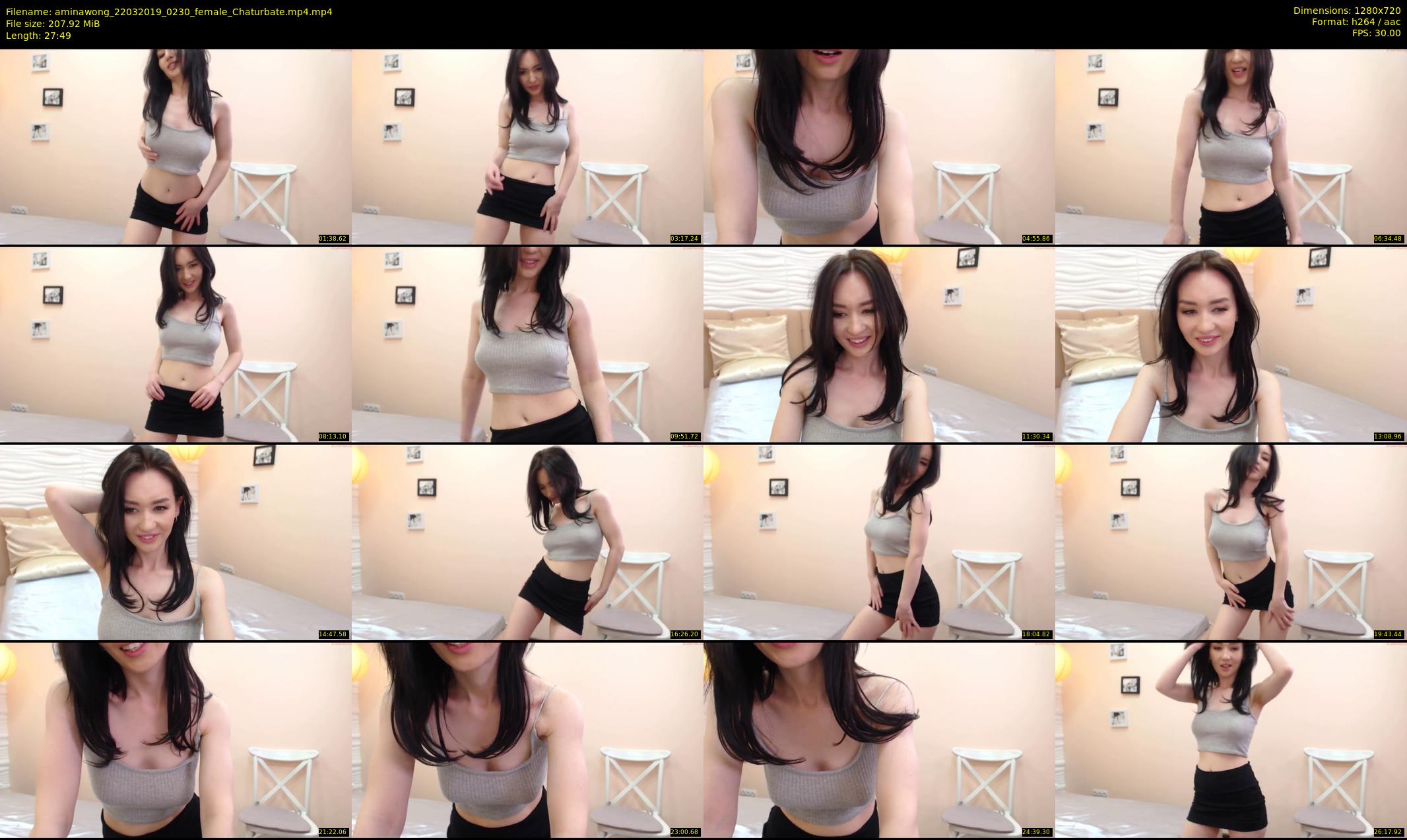 aminawong — 28 minute Chaturbate female cam show recording, 720p, Mar 22, 2019
