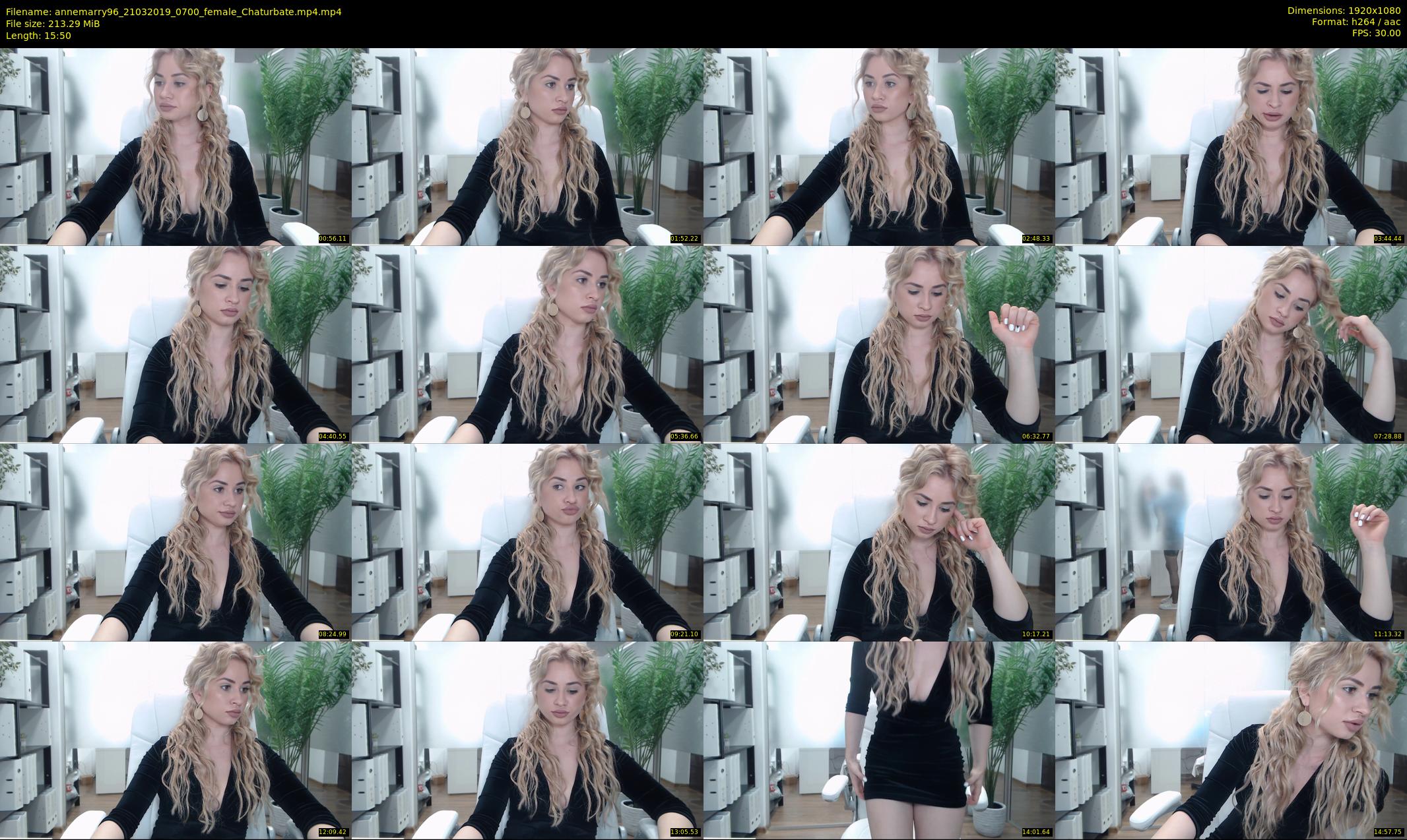 annemarry96 — 16 minute Chaturbate female cam show recording, 1080p, Mar 21, 2019
