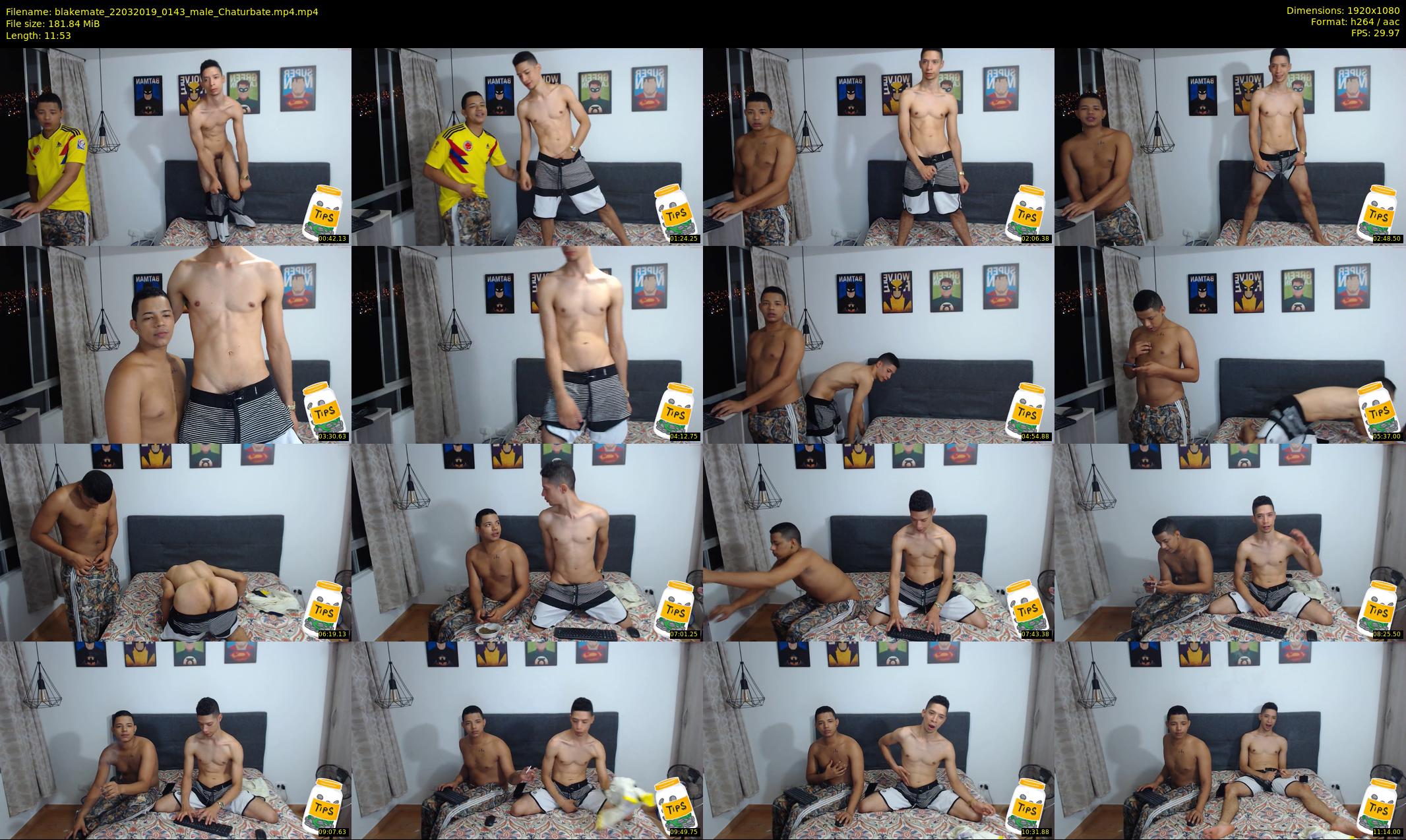 blakemate — 12 minute Chaturbate male cam show recording, 1080p, Mar 22, 2019