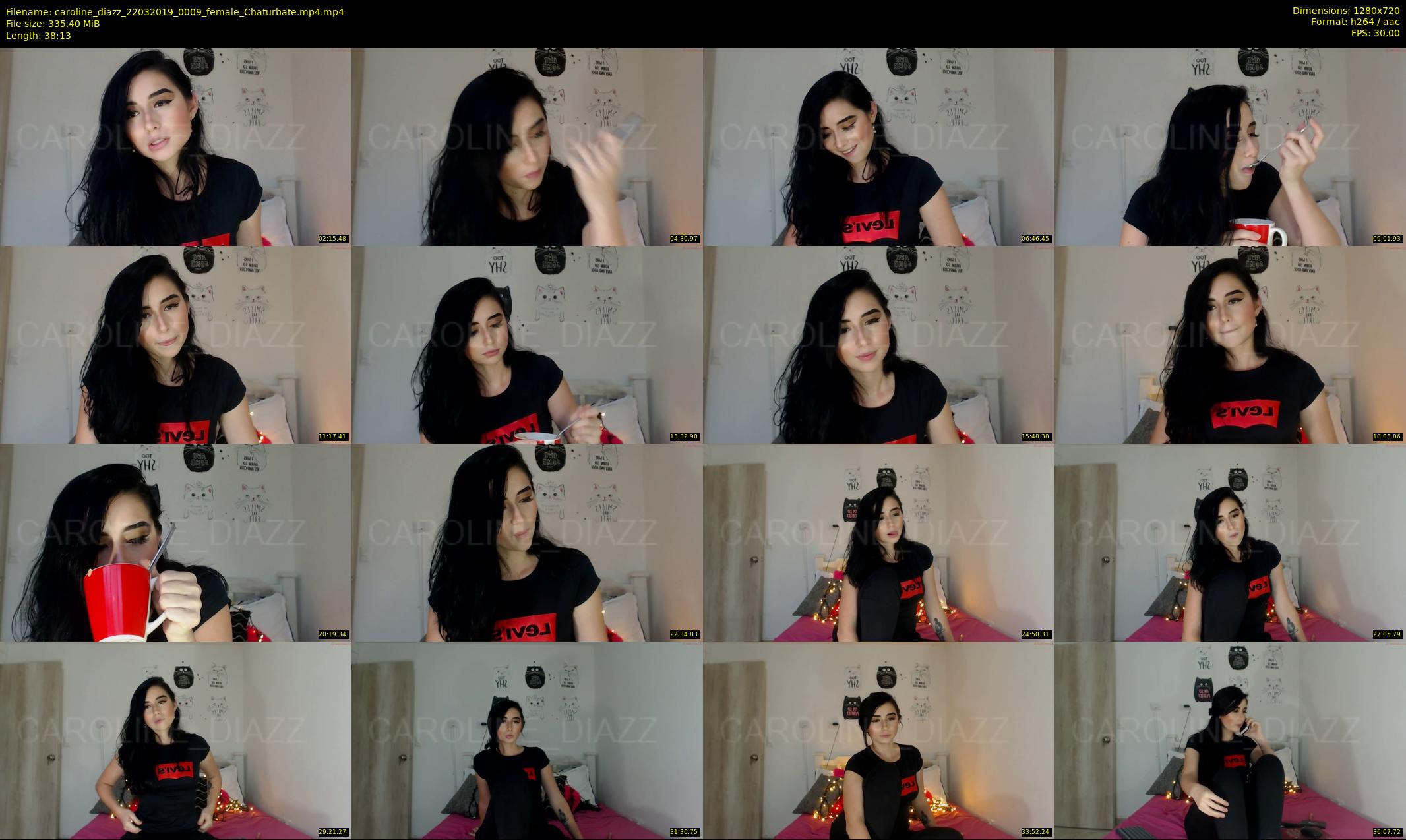 caroline_diazz — 39 minute Chaturbate female cam show recording, 720p, Mar 22, 2019