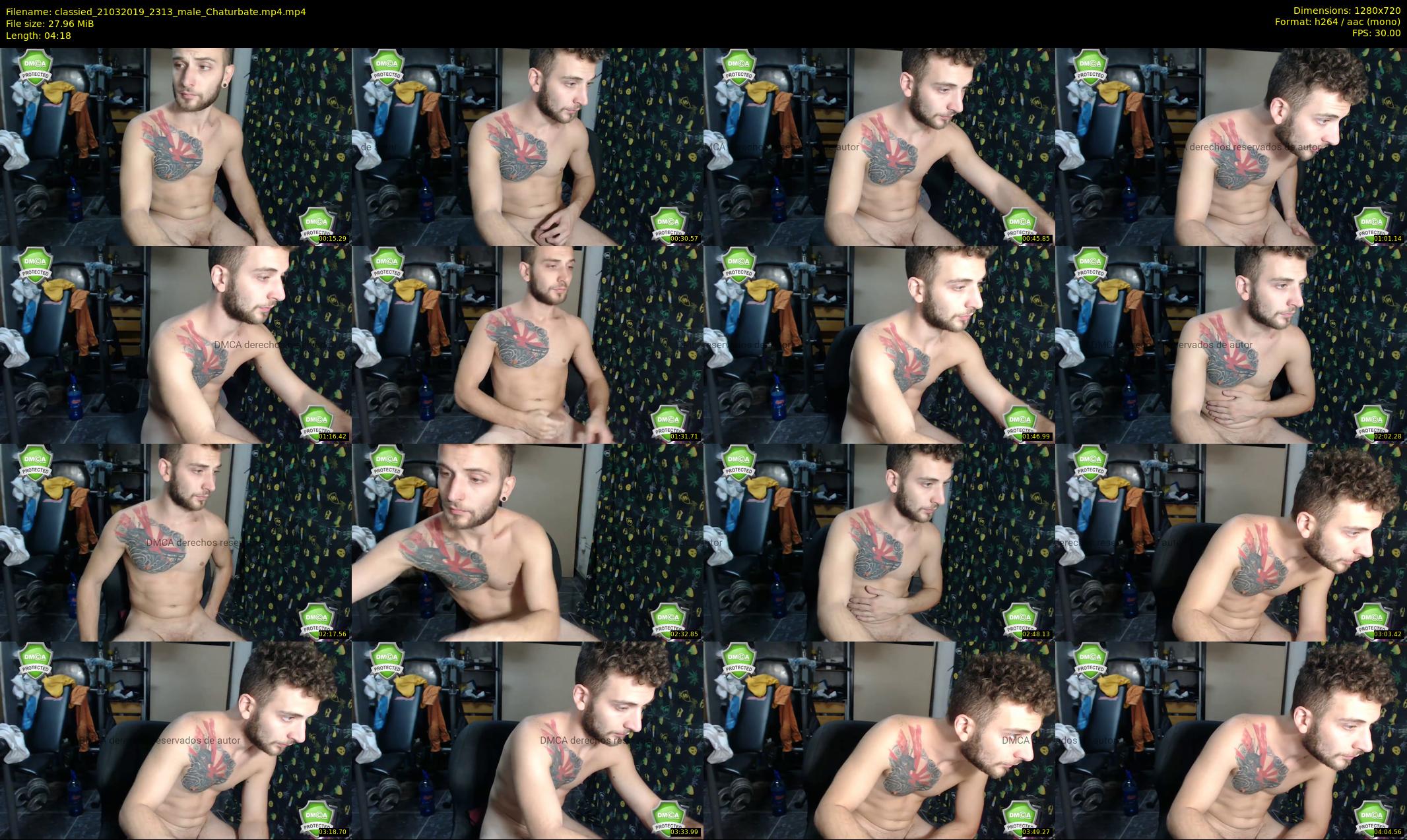 classied — 5 minute Chaturbate male cam show recording, 720p, Mar 21, 2019