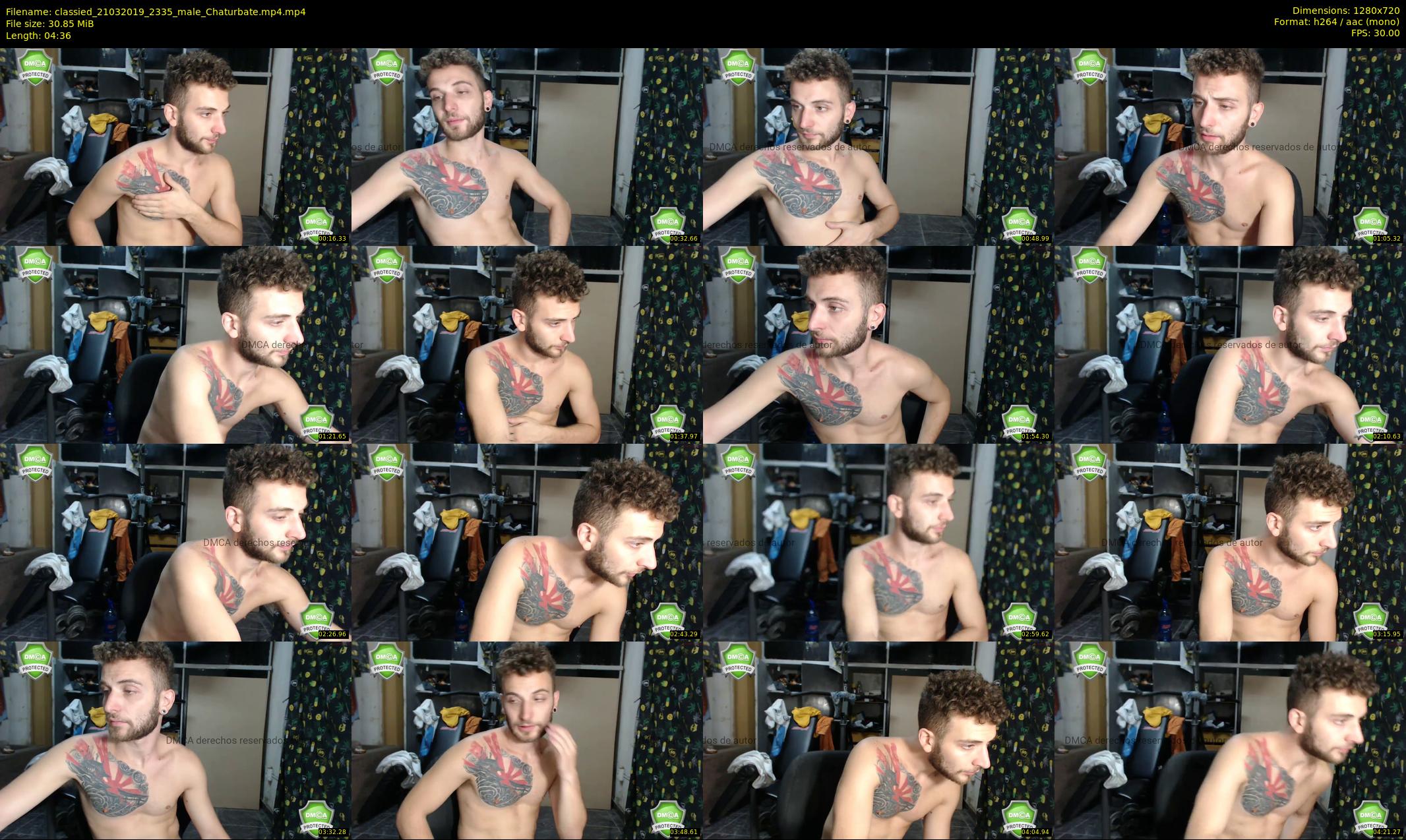 classied — 5 minute Chaturbate male cam show recording, 720p, Mar 21, 2019