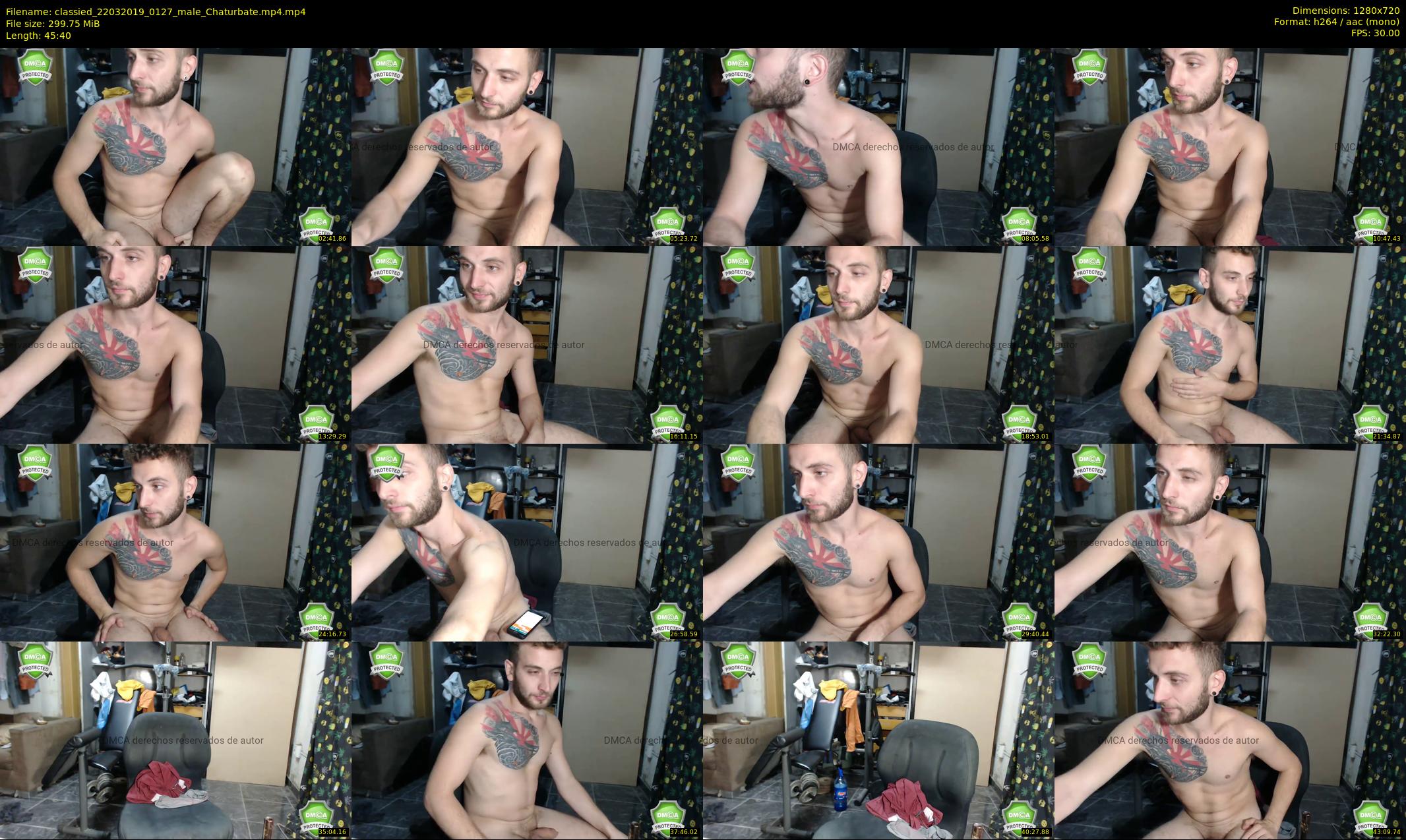 classied — 46 minute Chaturbate male cam show recording, 720p, Mar 22, 2019