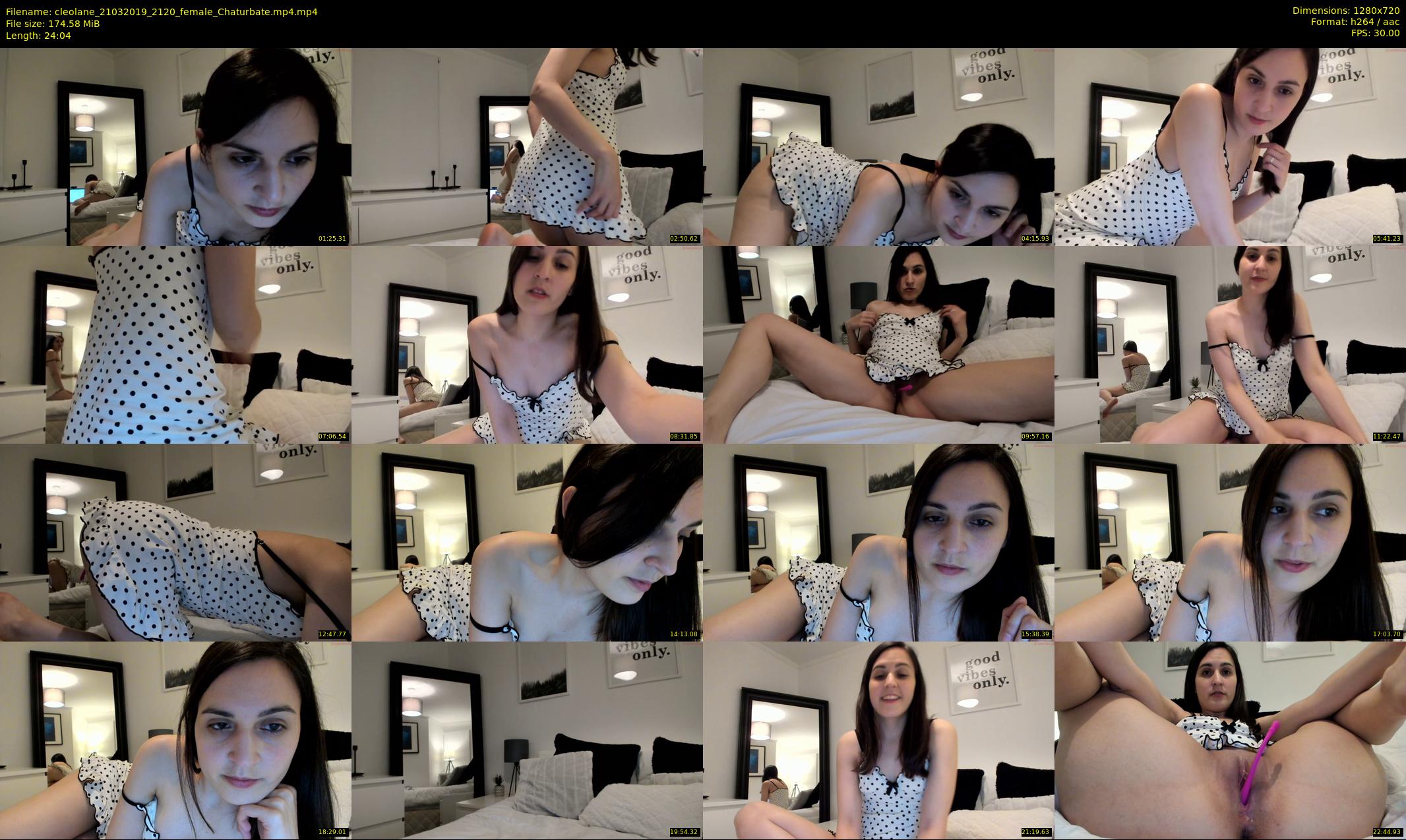 cleolane — 25 minute Chaturbate female cam show recording, 720p, Mar 21, 2019