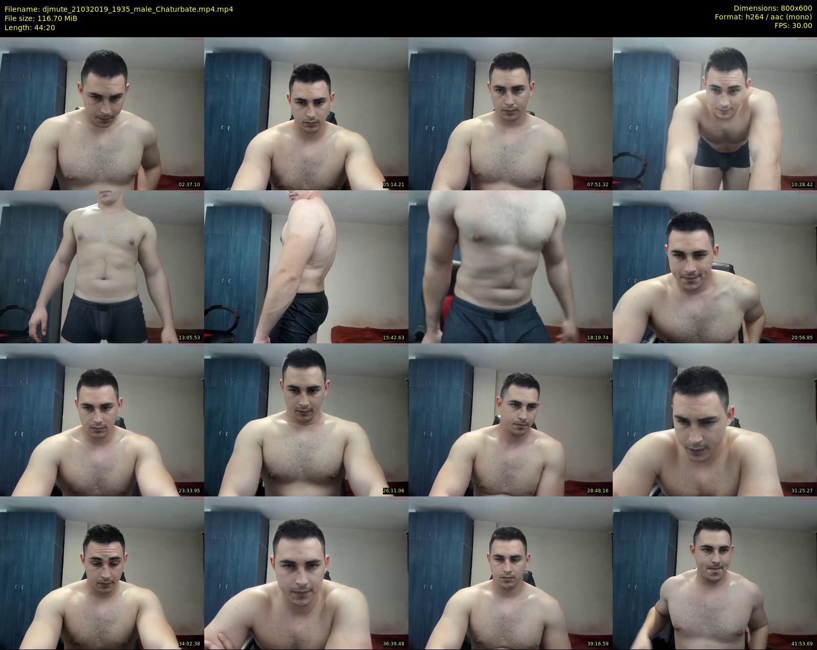 djmute — 45 minute Chaturbate male cam show recording, 480p, Mar 21, 2019