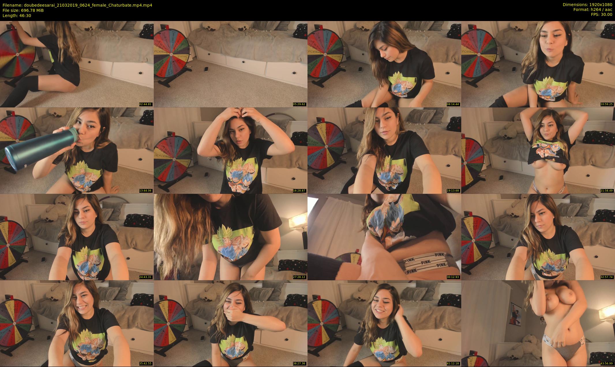 doubedeesarai — 47 minute Chaturbate female cam show recording, 1080p, Mar 21, 2019