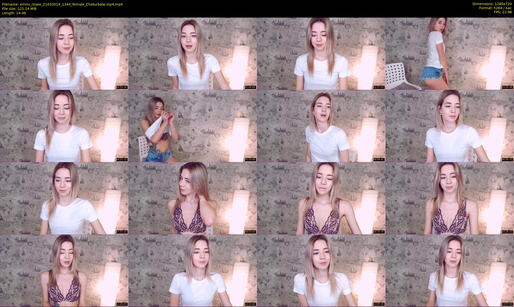 emmi_rosee — 15 minute Chaturbate female cam show recording, 720p, Mar 21, 2019