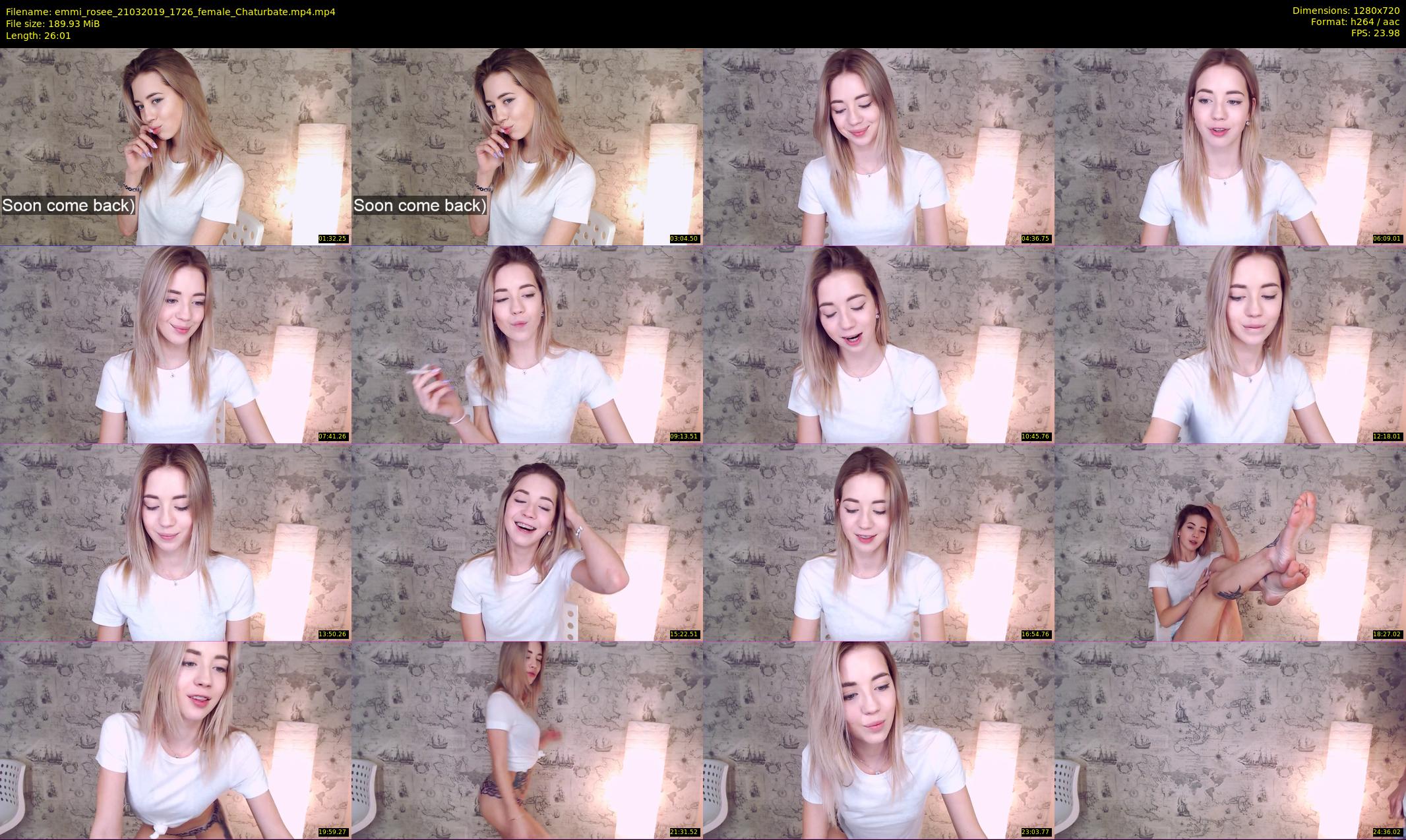 emmi_rosee — 27 minute Chaturbate female cam show recording, 720p, Mar 21, 2019