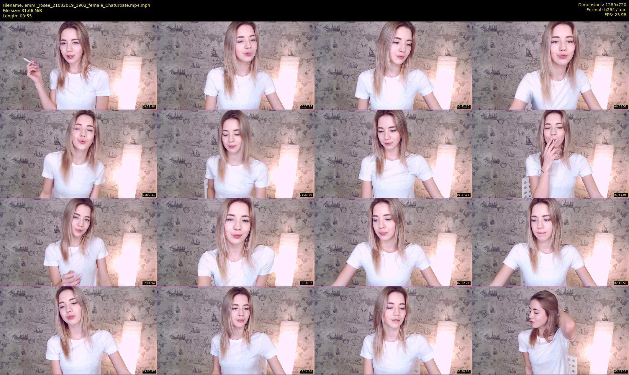 emmi_rosee — 4 minute Chaturbate female cam show recording, 720p, Mar 21, 2019