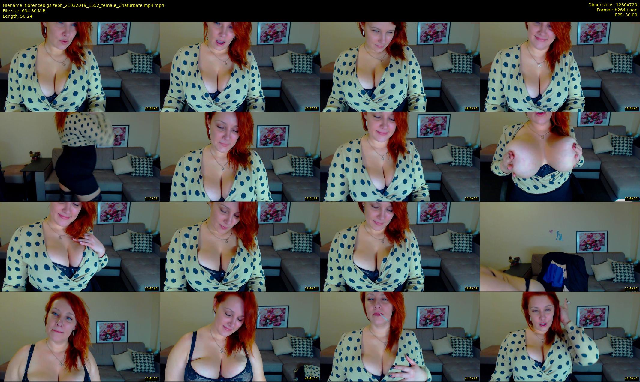 florencebigsizebb — 51 minute Chaturbate female cam show recording, 720p, Mar 21, 2019