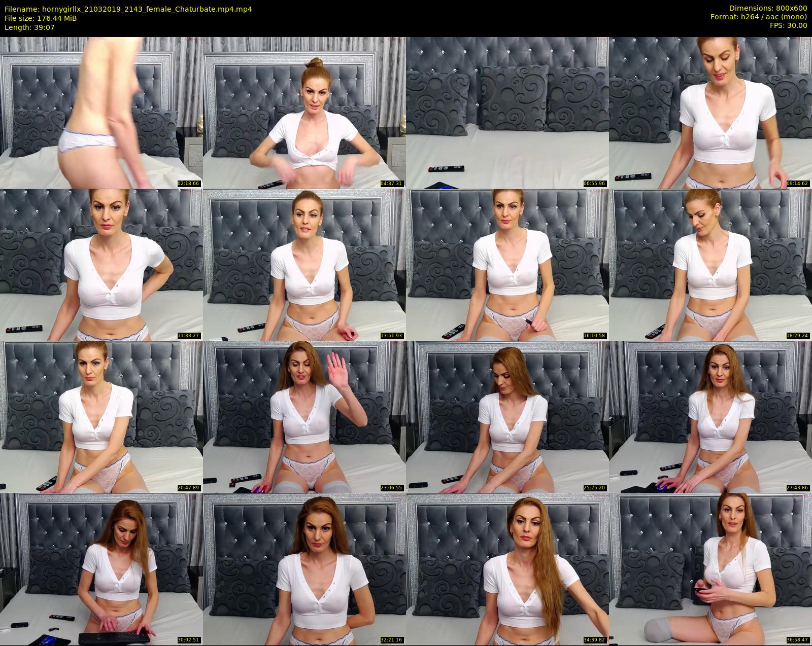 hornygirllx — 40 minute Chaturbate female cam show recording, 480p, Mar 21, 2019