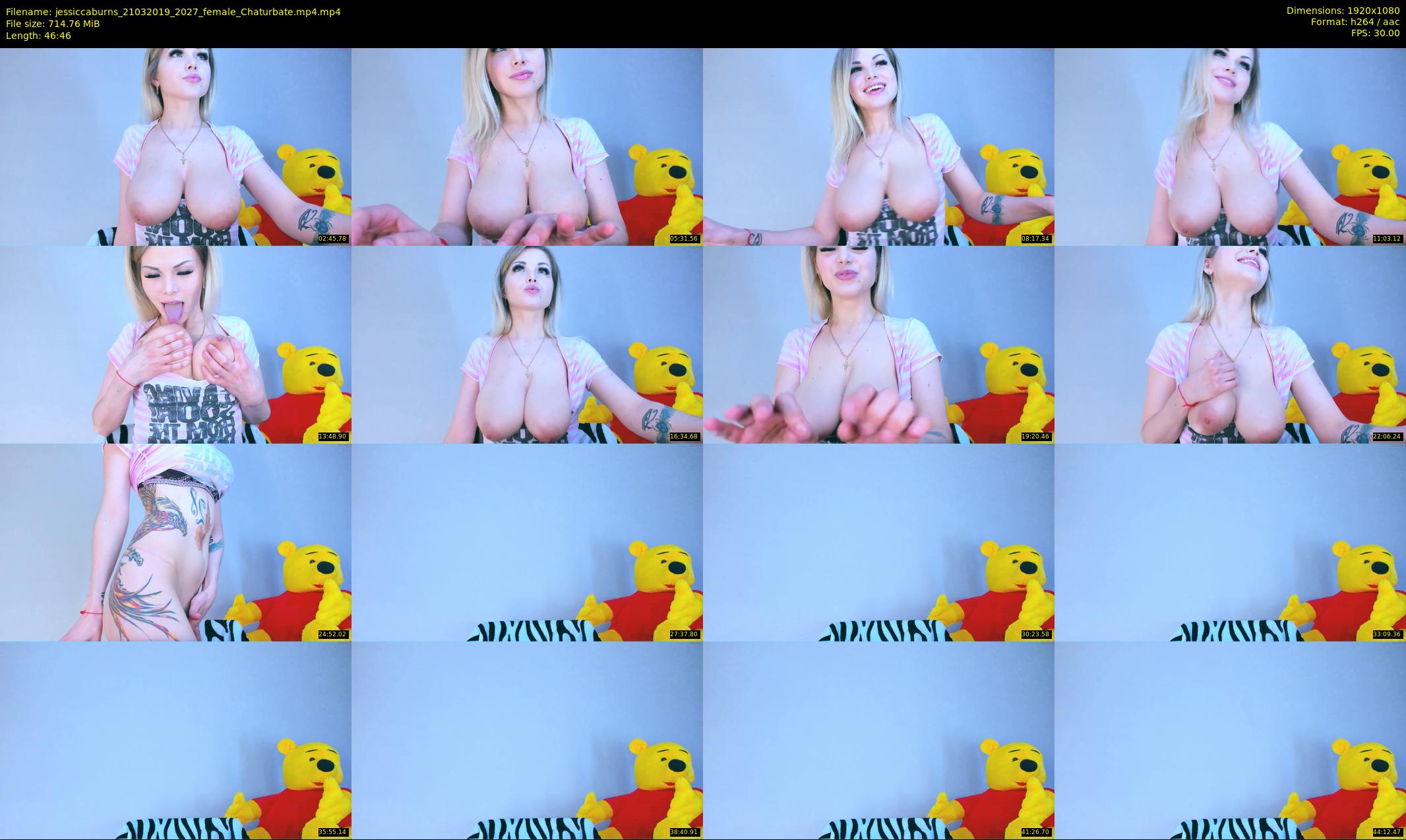jessiccaburns — 47 minute Chaturbate female cam show recording, 1080p, Mar 21, 2019