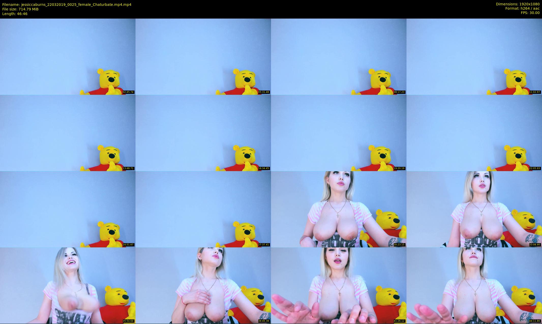 jessiccaburns — 47 minute Chaturbate female cam show recording, 1080p, Mar 22, 2019