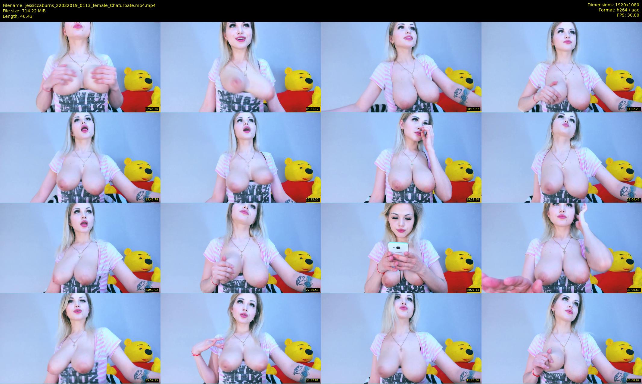 jessiccaburns — 47 minute Chaturbate female cam show recording, 1080p, Mar 22, 2019