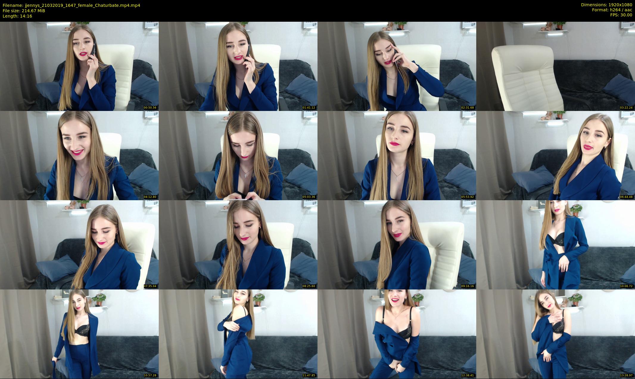 jjennys — 15 minute Chaturbate female cam show recording, 1080p, Mar 21, 2019