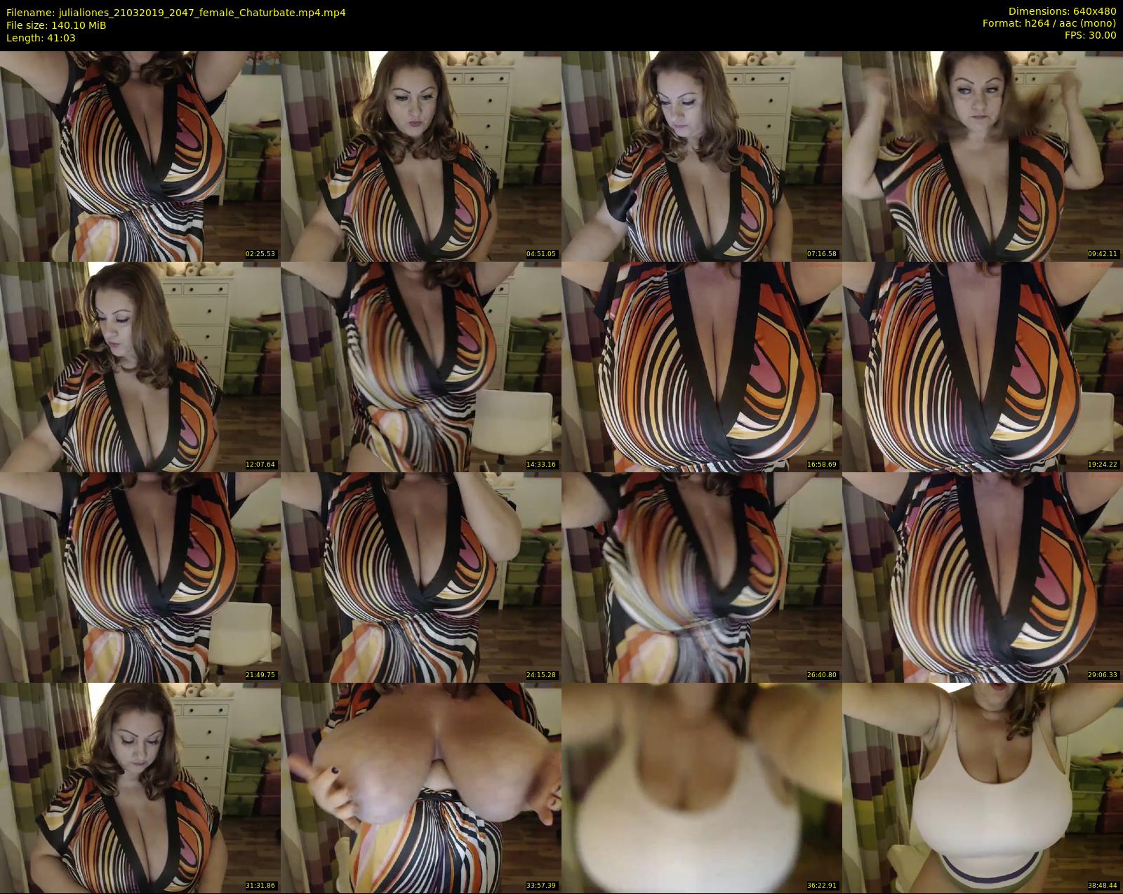 julialiones — 42 minute Chaturbate female cam show recording, 480p, Mar 21, 2019