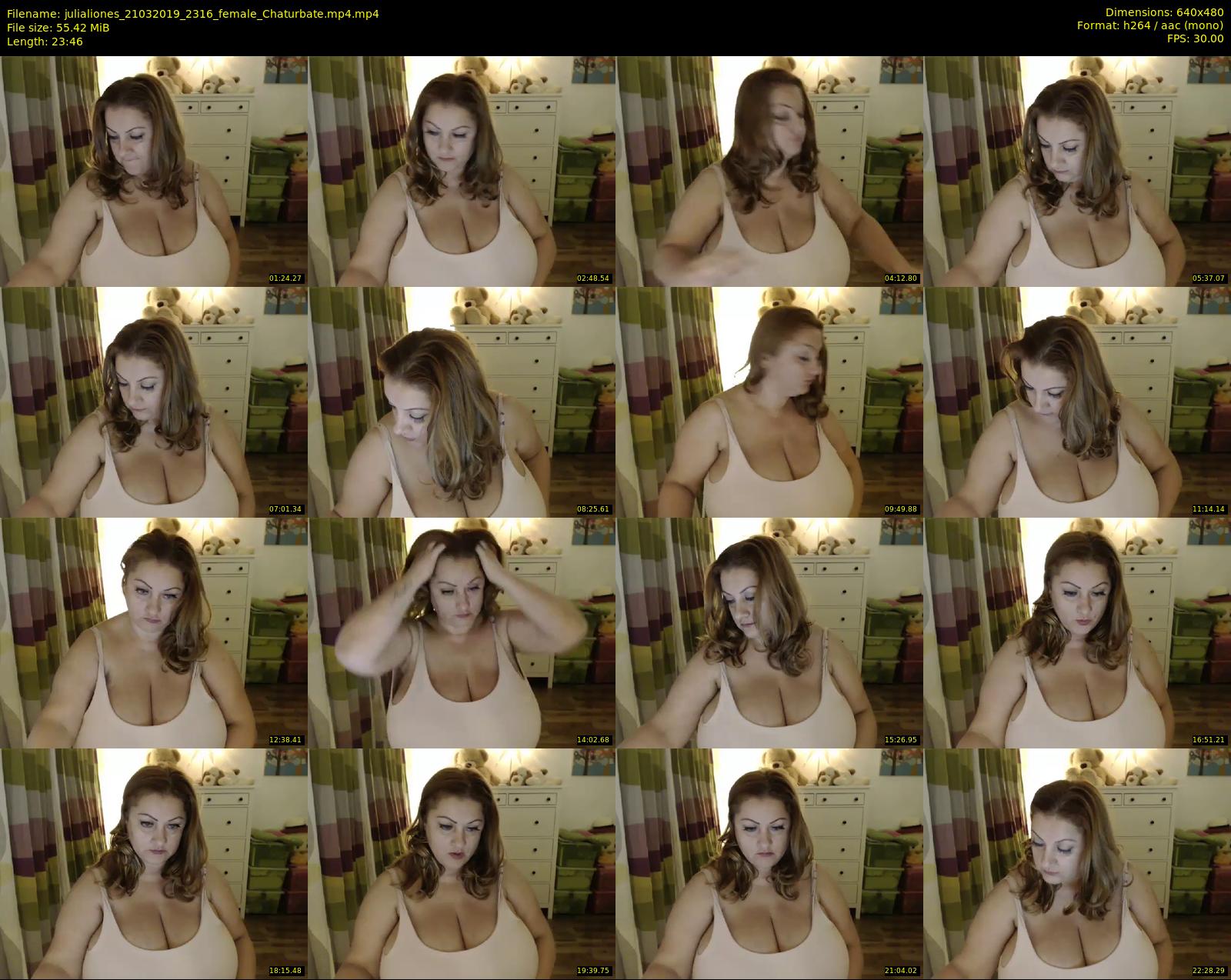 julialiones — 24 minute Chaturbate female cam show recording, 480p, Mar 21, 2019