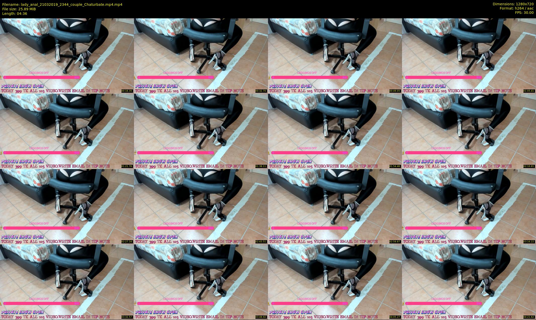 lady_anal — 5 minute Chaturbate female cam show recording, 720p, Mar 21, 2019