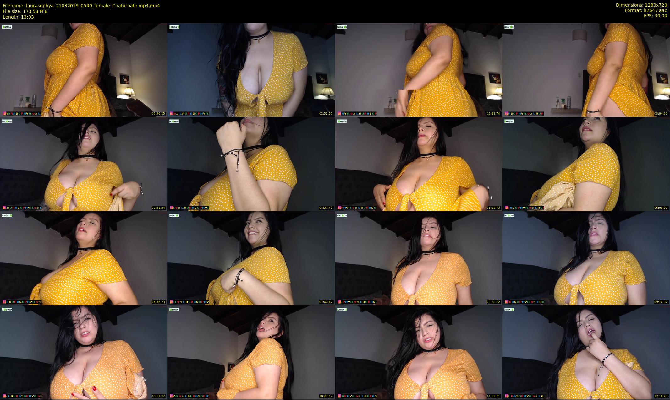 laurasophya — 14 minute Chaturbate female cam show recording, 720p, Mar 21, 2019