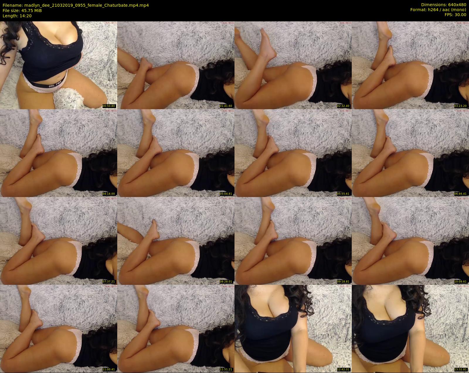 madlyn_dee — 15 minute Chaturbate female cam show recording, 480p, Mar 21, 2019
