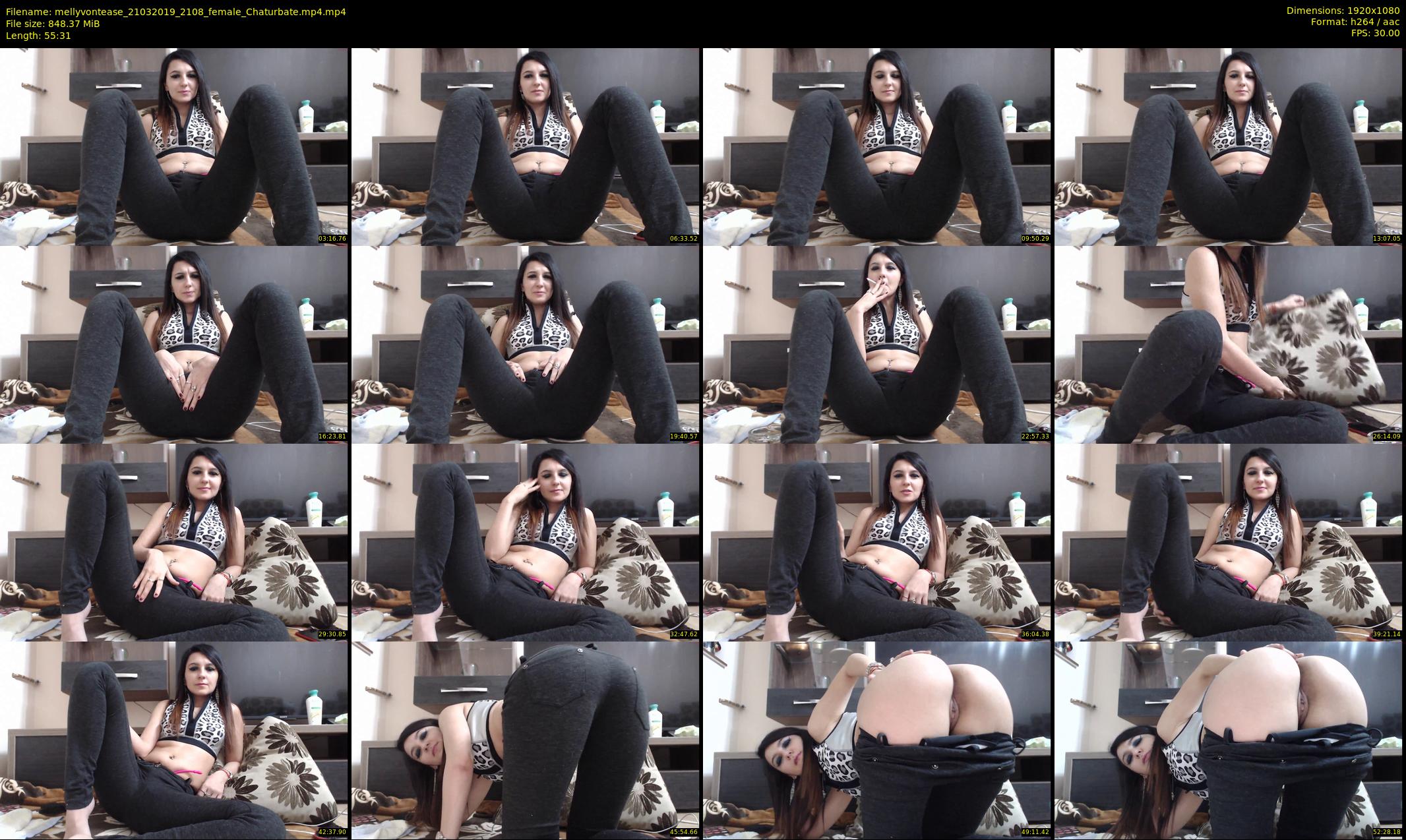 mellyvontease — 56 minute Chaturbate female cam show recording, 1080p, Mar 21, 2019