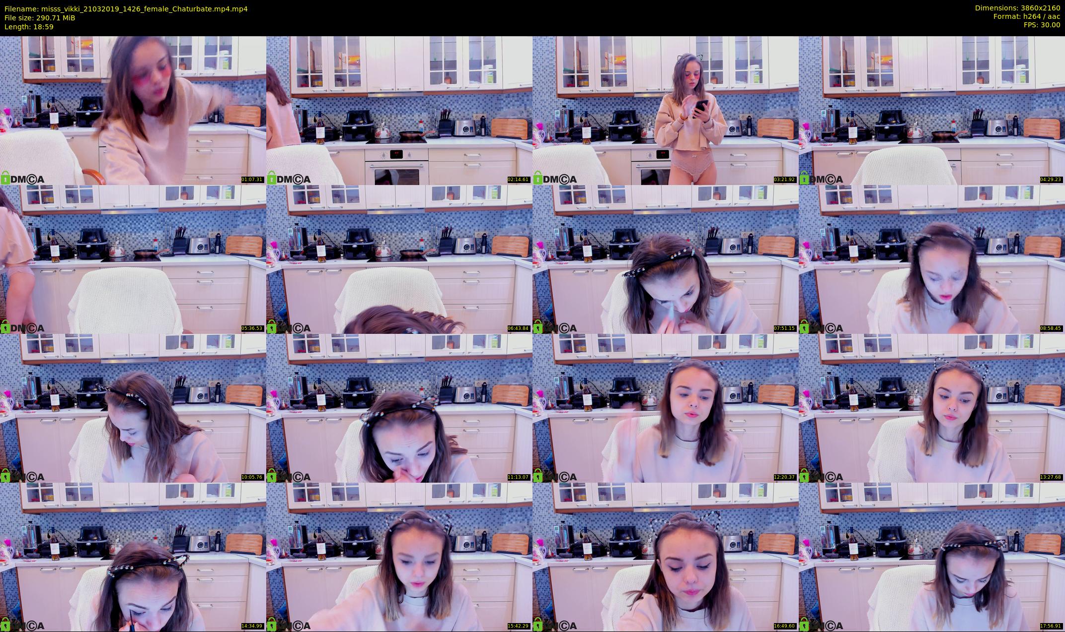 misss_vikki — 19 minute Chaturbate female cam show recording, 4K, Mar 21, 2019