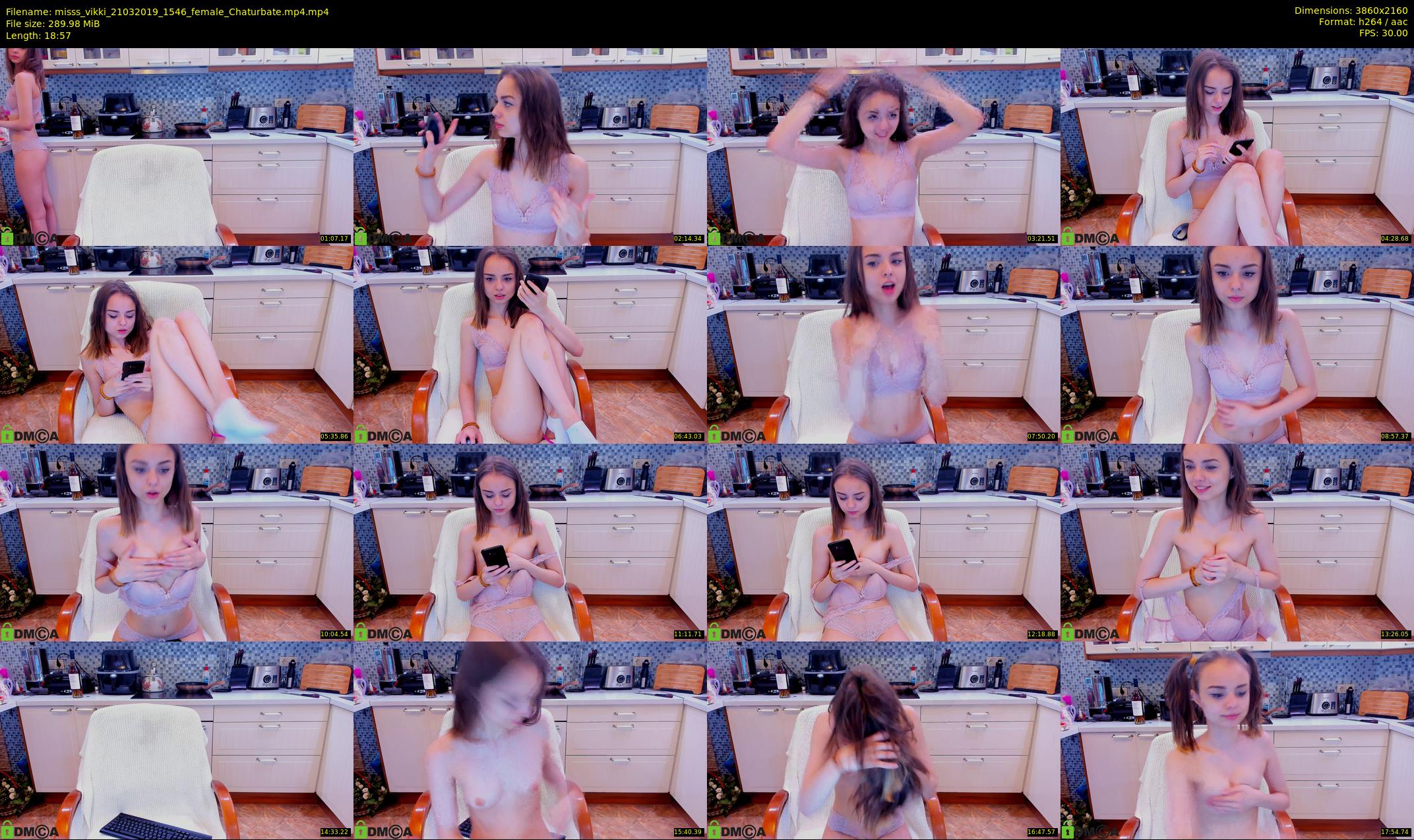 misss_vikki — 19 minute Chaturbate female cam show recording, 4K, Mar 21, 2019