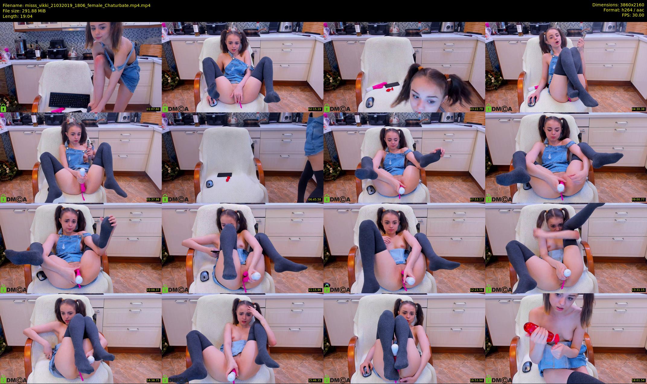 misss_vikki — 20 minute Chaturbate female cam show recording, 4K, Mar 21, 2019