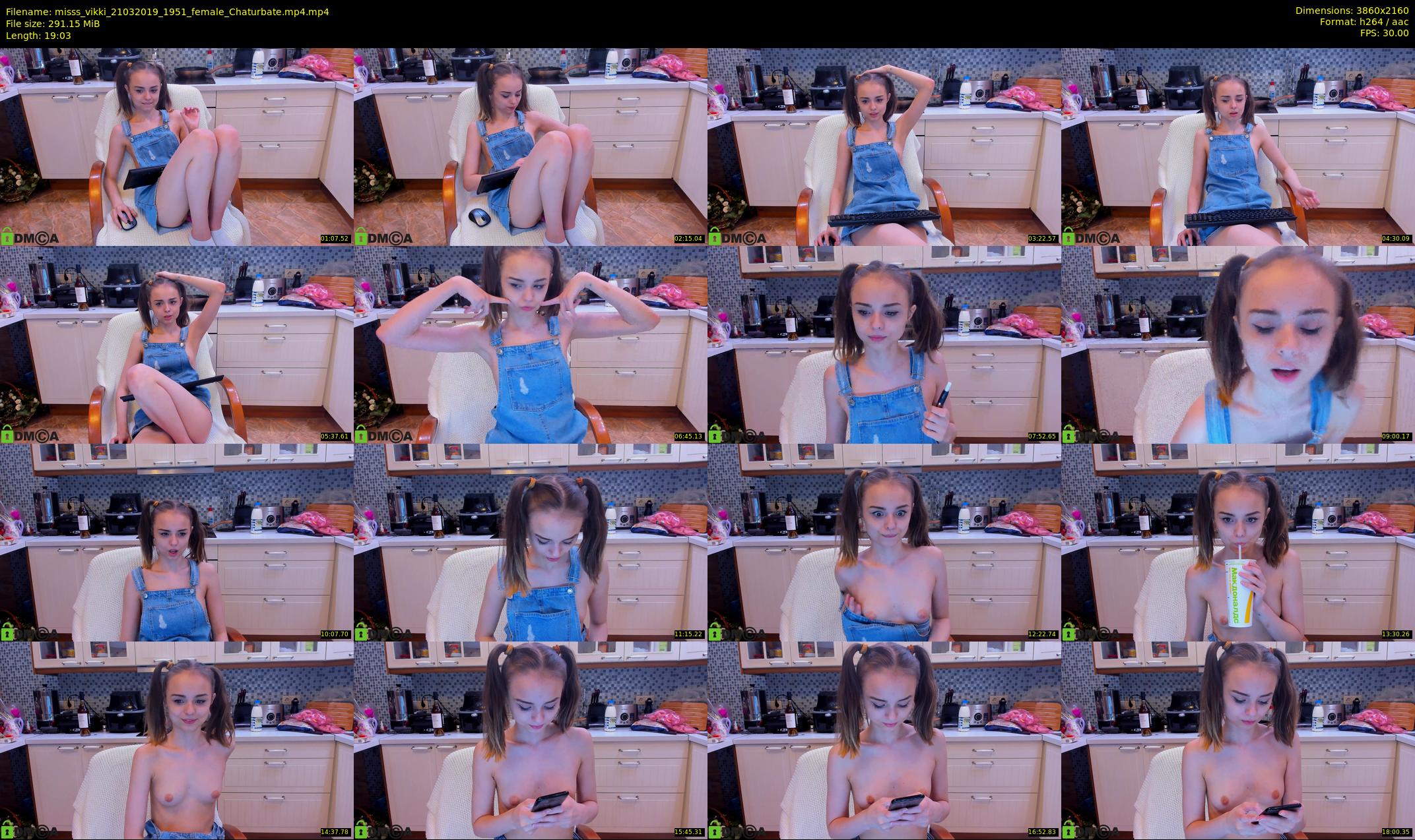 misss_vikki — 20 minute Chaturbate female cam show recording, 4K, Mar 21, 2019